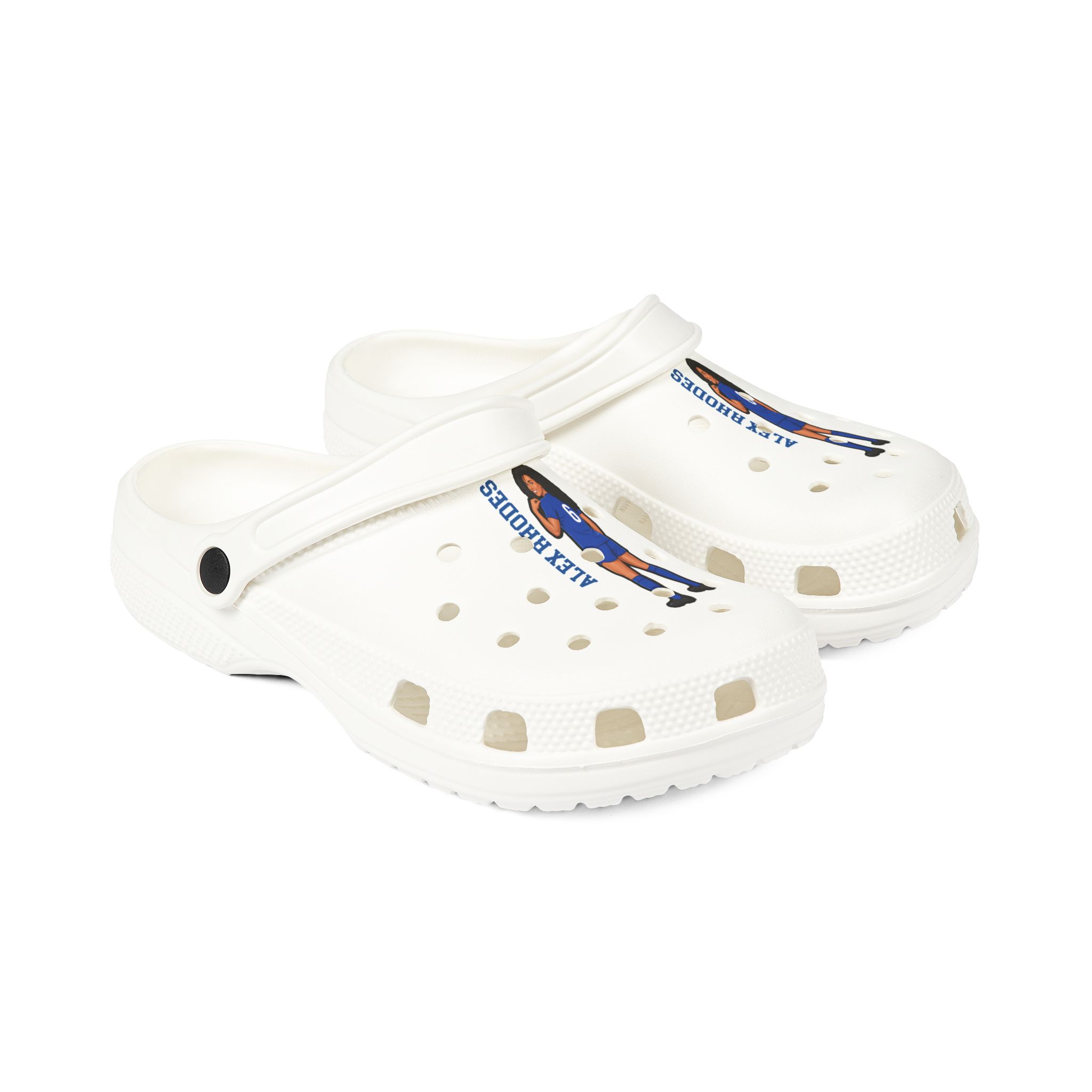 Rubber Clogs — character_name_vertical in White