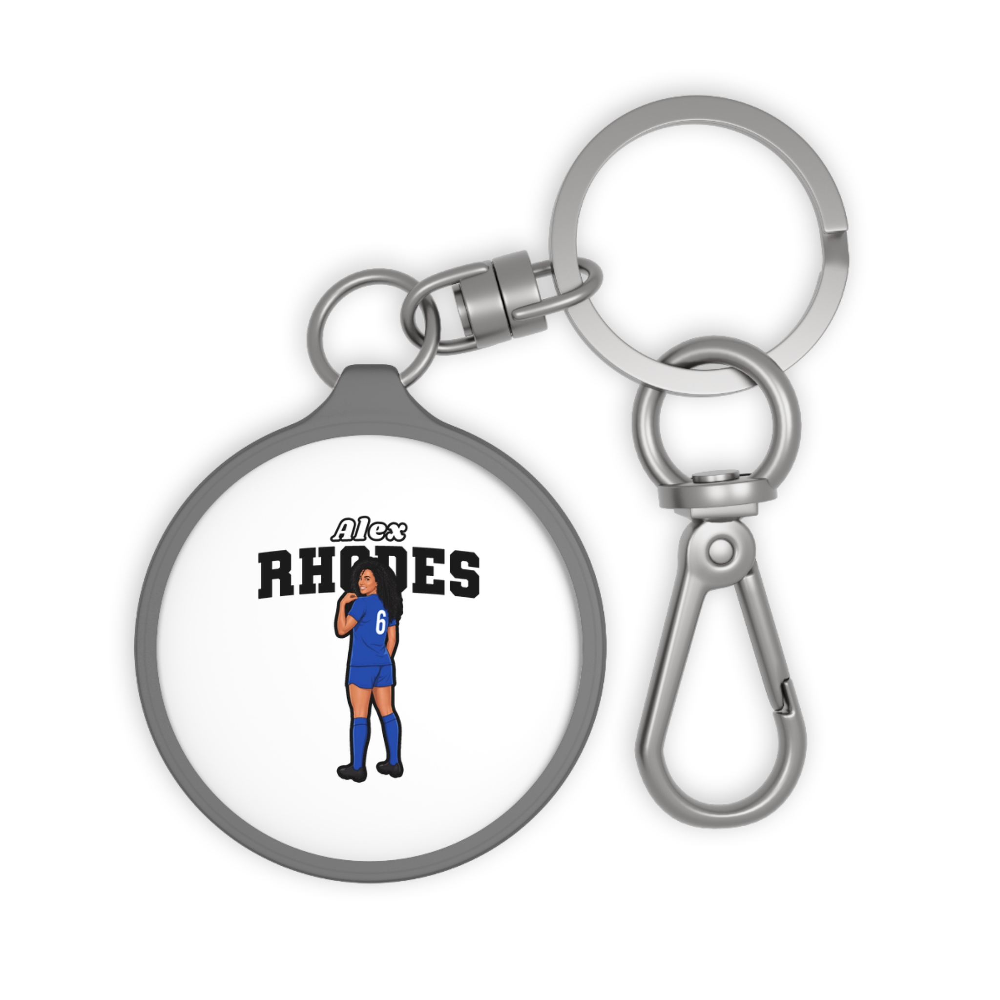 Keychain — character_name_arch in Grey