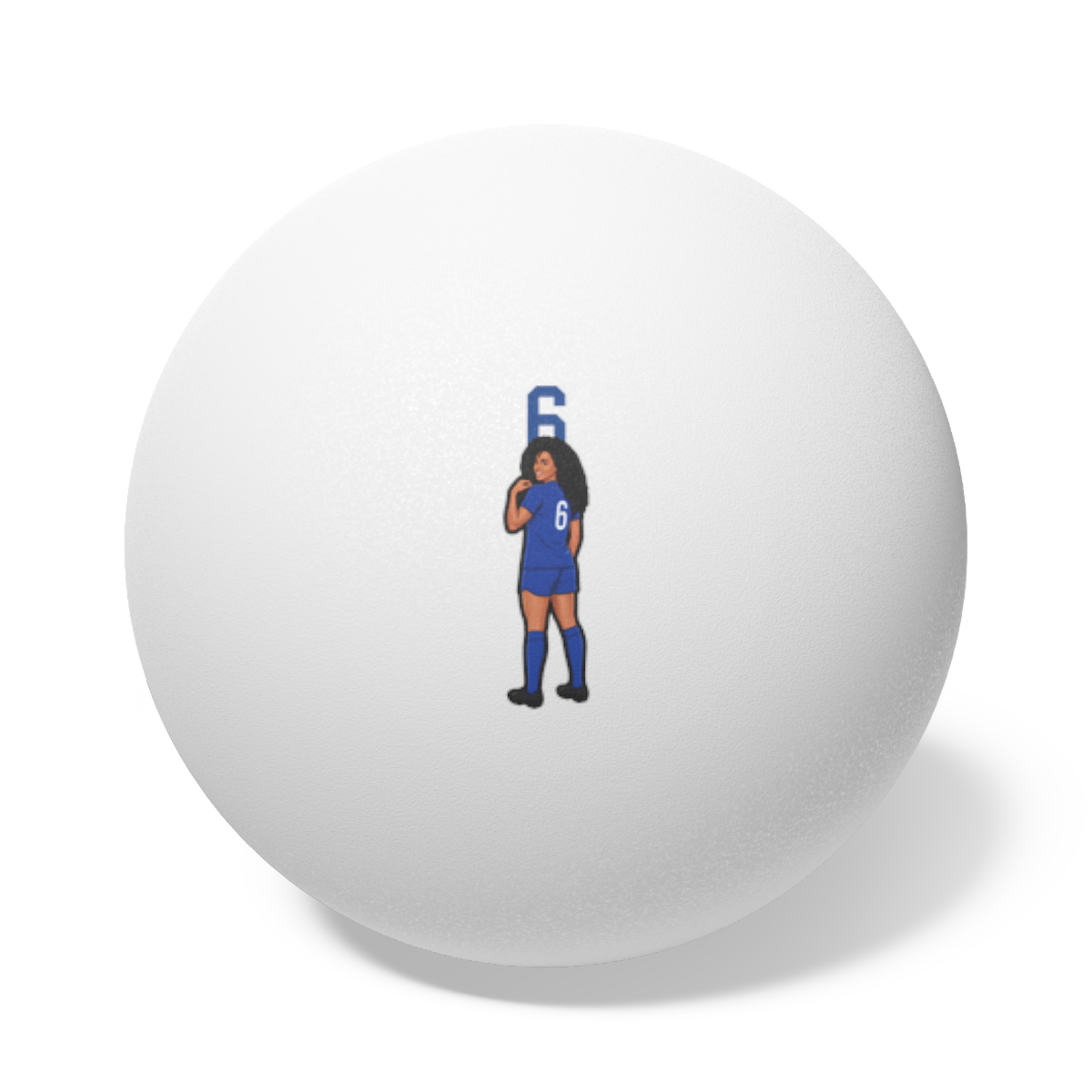 Ping Pong Balls, 6 pcs — character_number_top in White