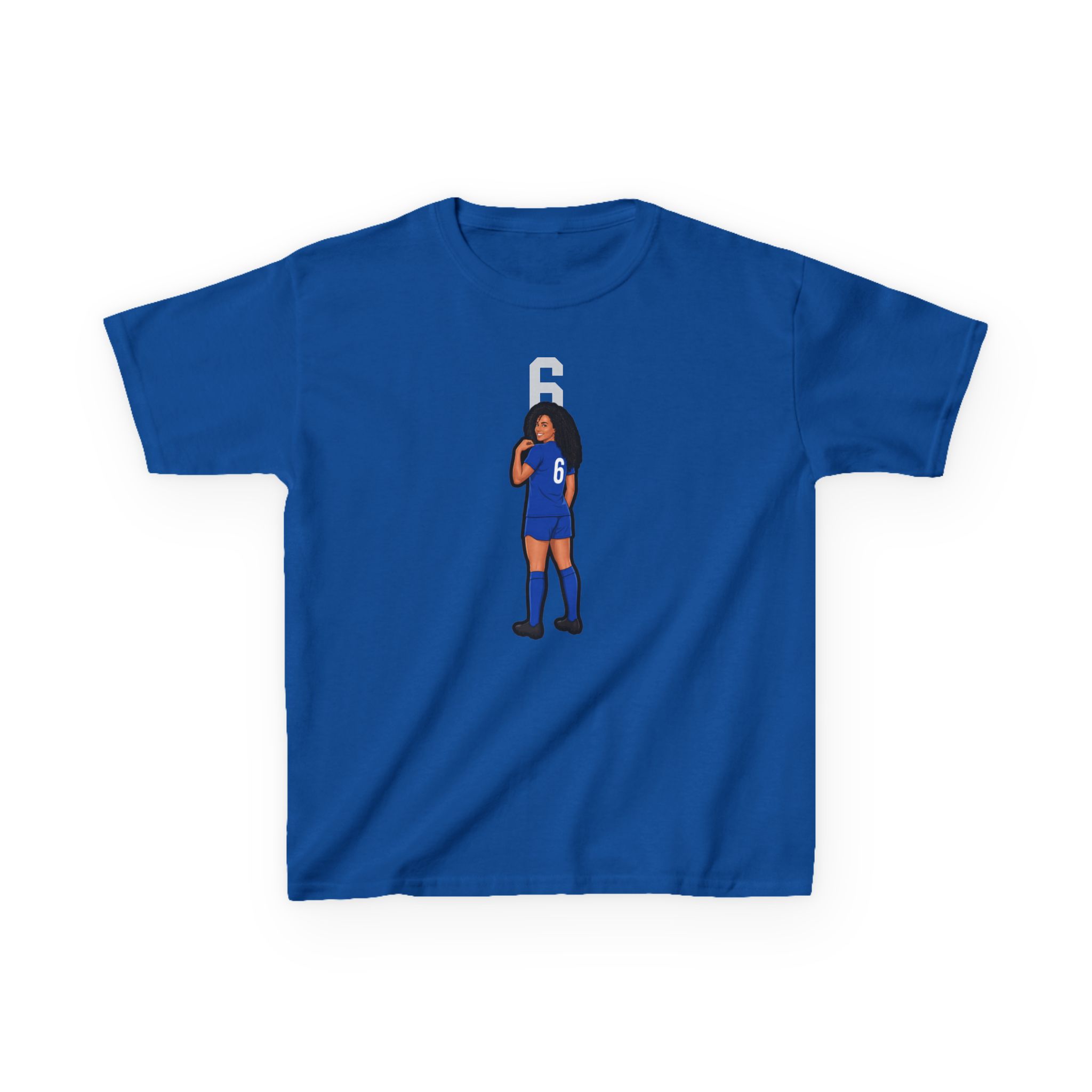Youth Tee — character_number_top in Royal