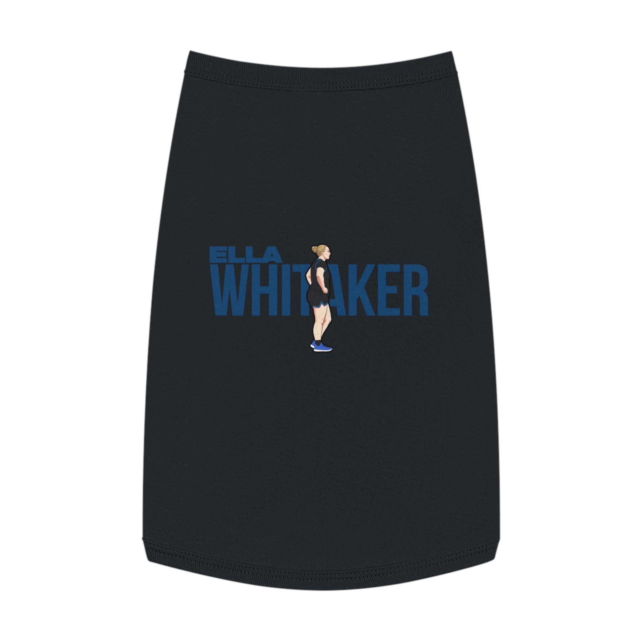 Pet Tank Top — character_player_name in Black