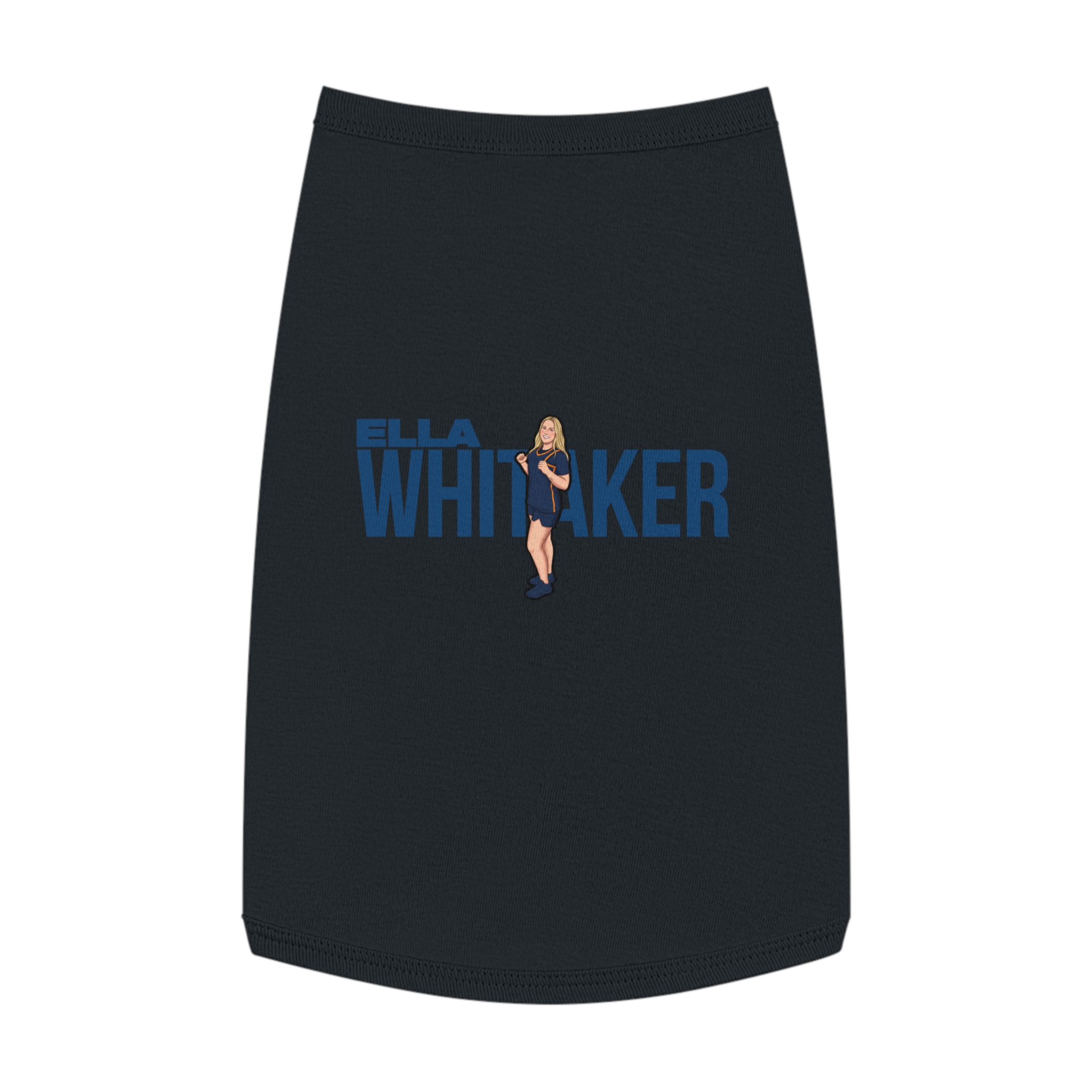 Pet Tank Top — character_player_name in Black