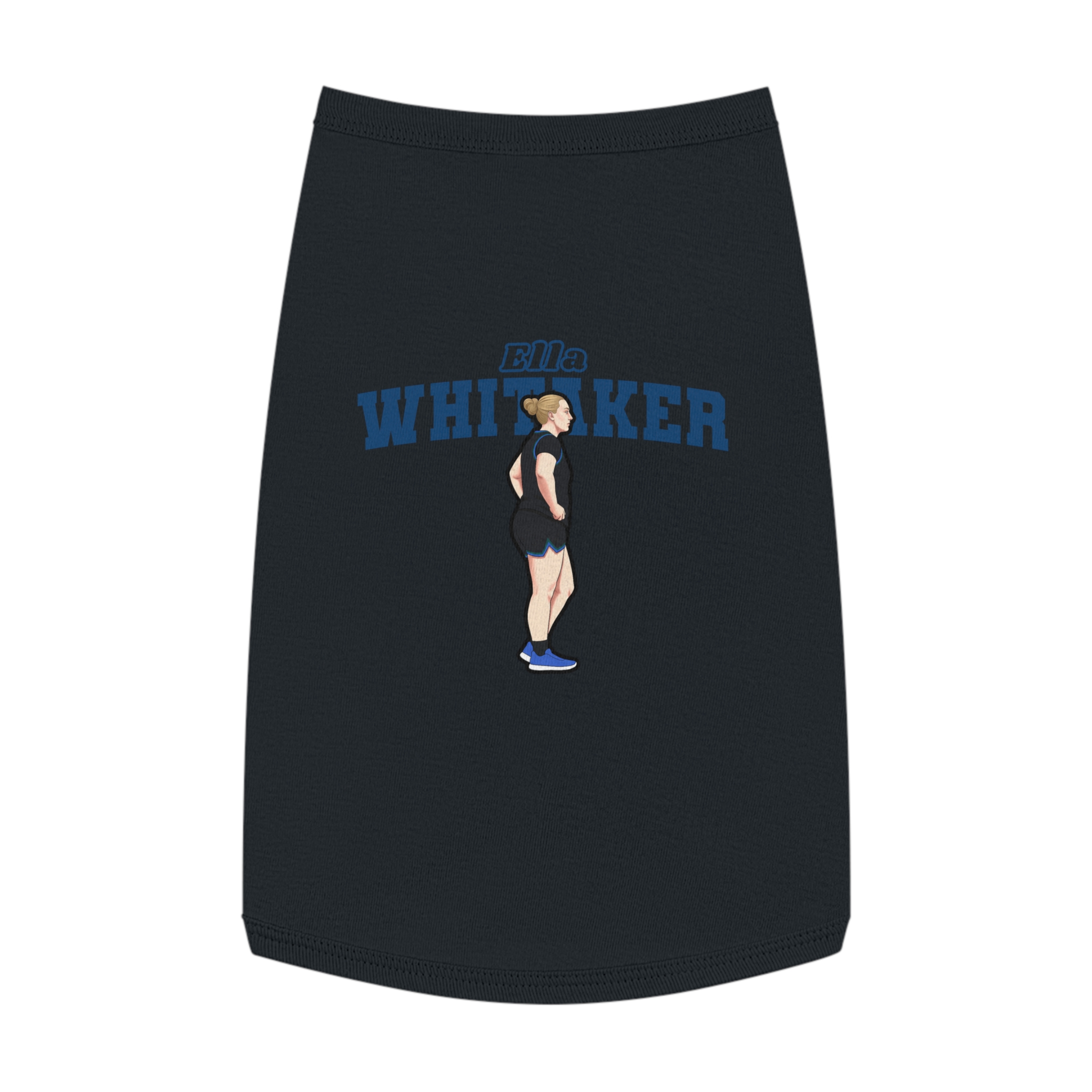 Pet Tank Top — character_name_arch in Black