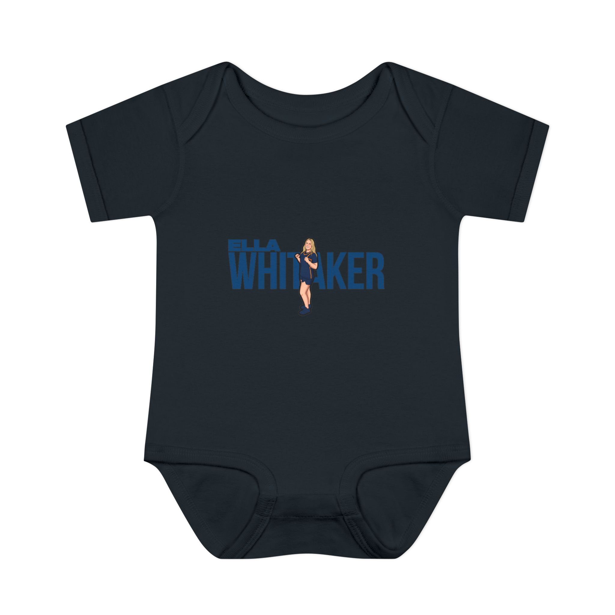 Baby Onesie — character_player_name in Black