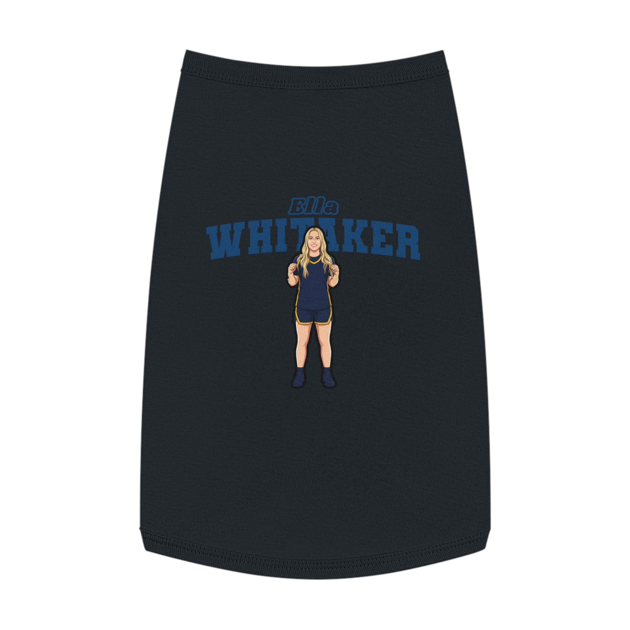 Pet Tank Top — character_name_arch in White