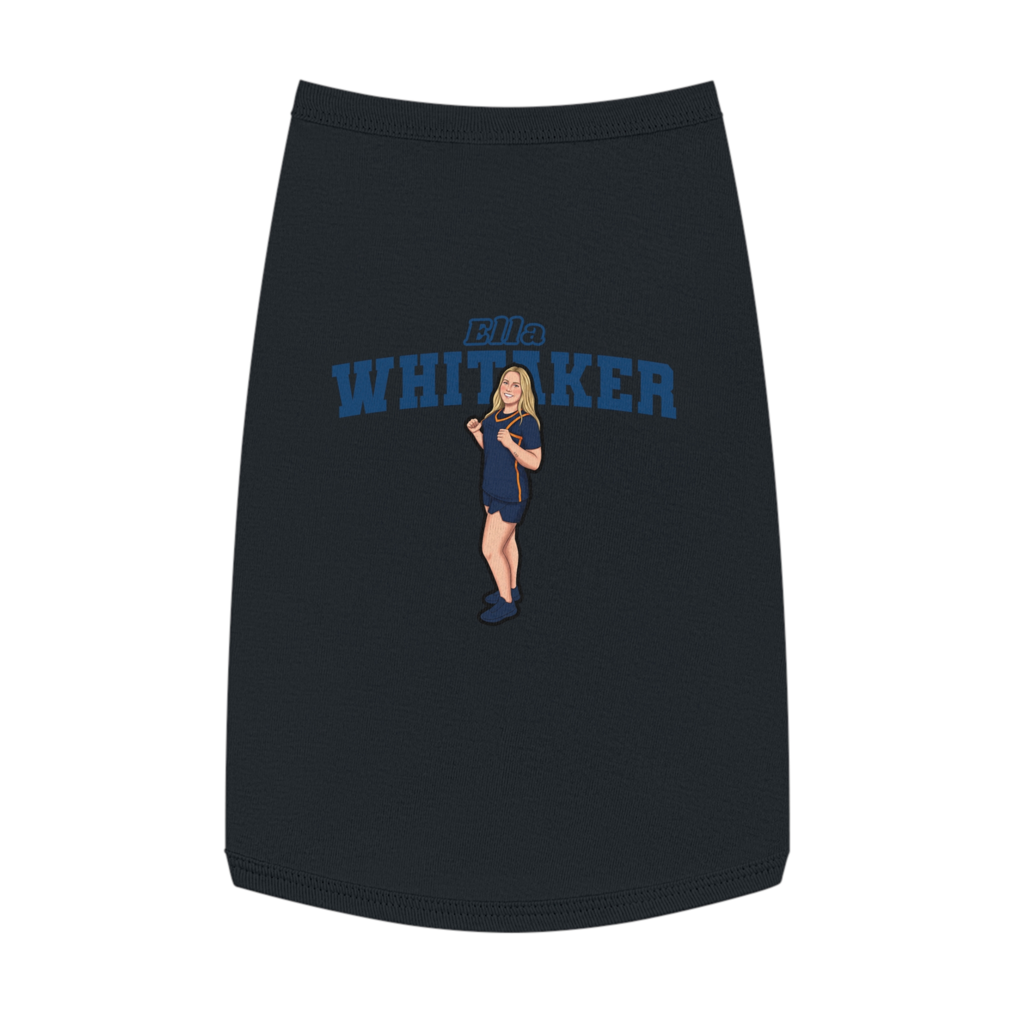 Pet Tank Top — character_name_arch in Black