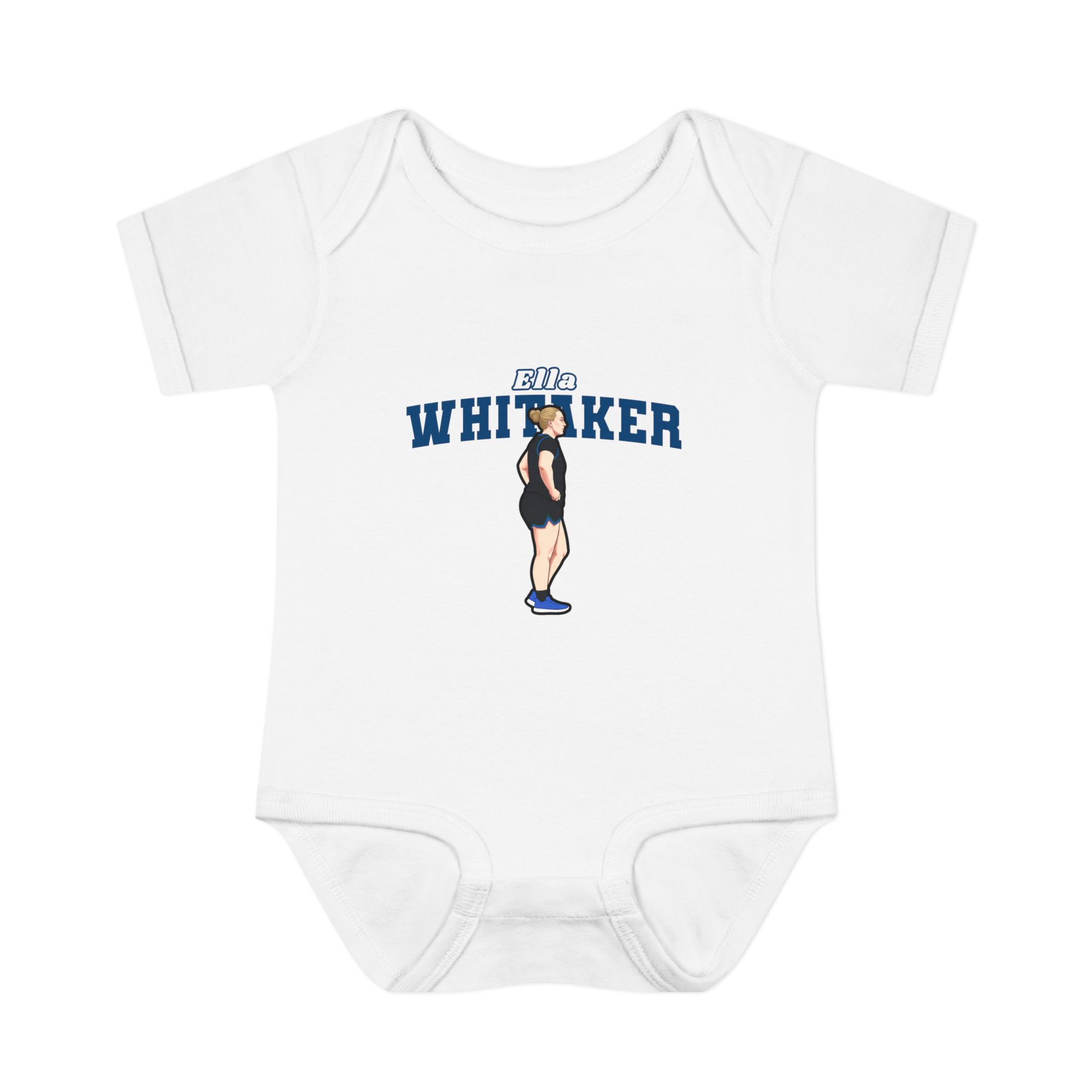 Baby Onesie — character_name_arch in White