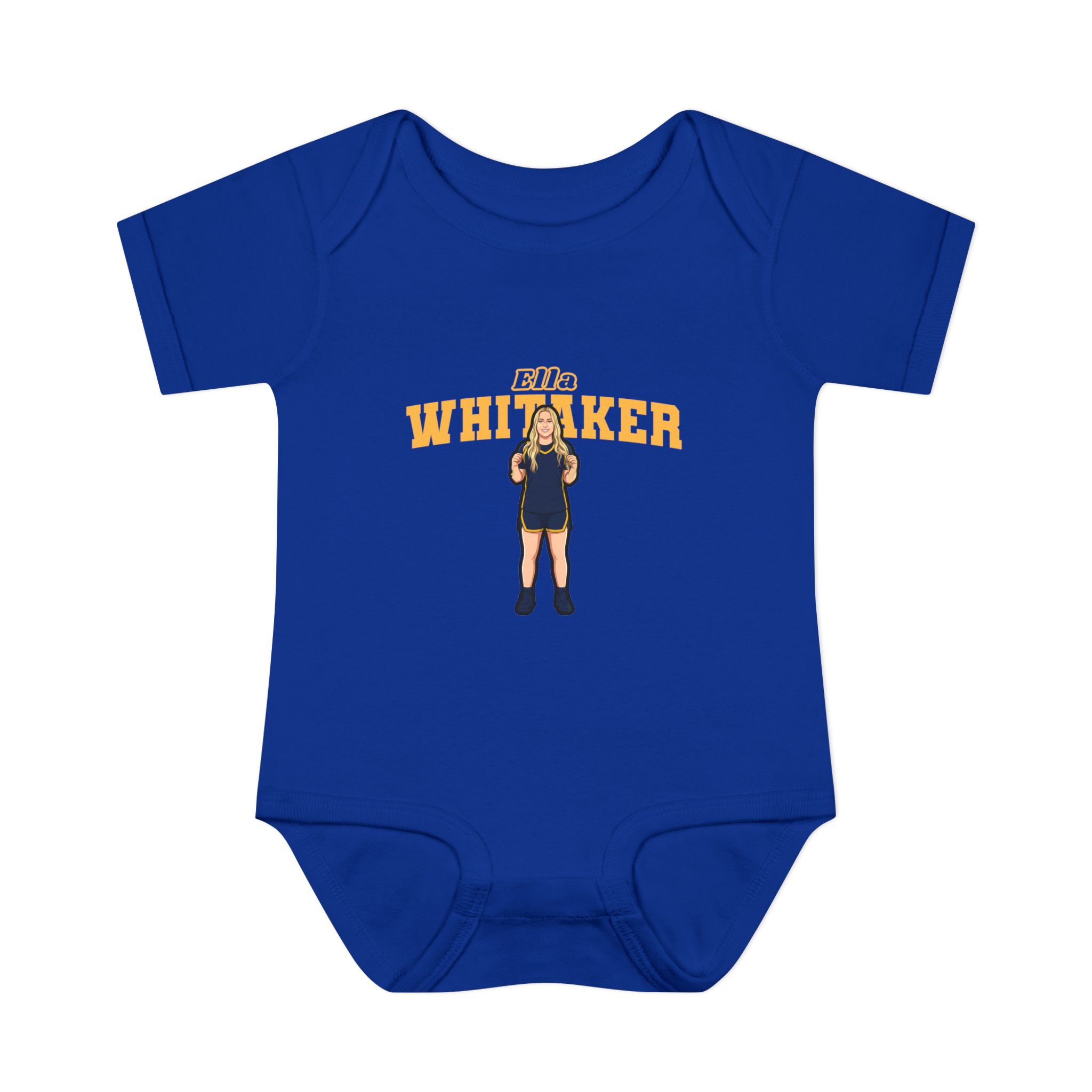 Baby Onesie — character_name_arch in Royal
