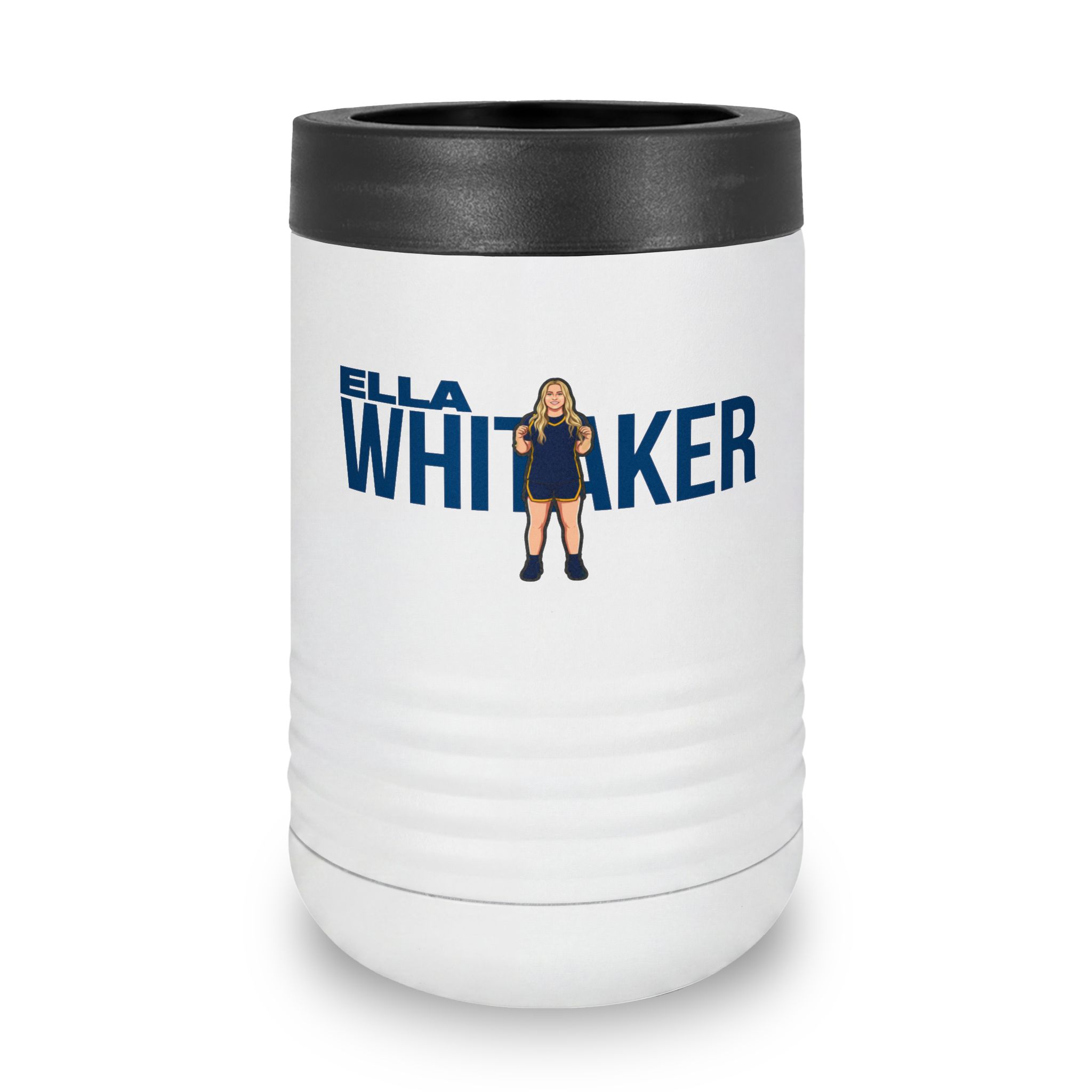 Stainless Can Cooler — character_player_name in White