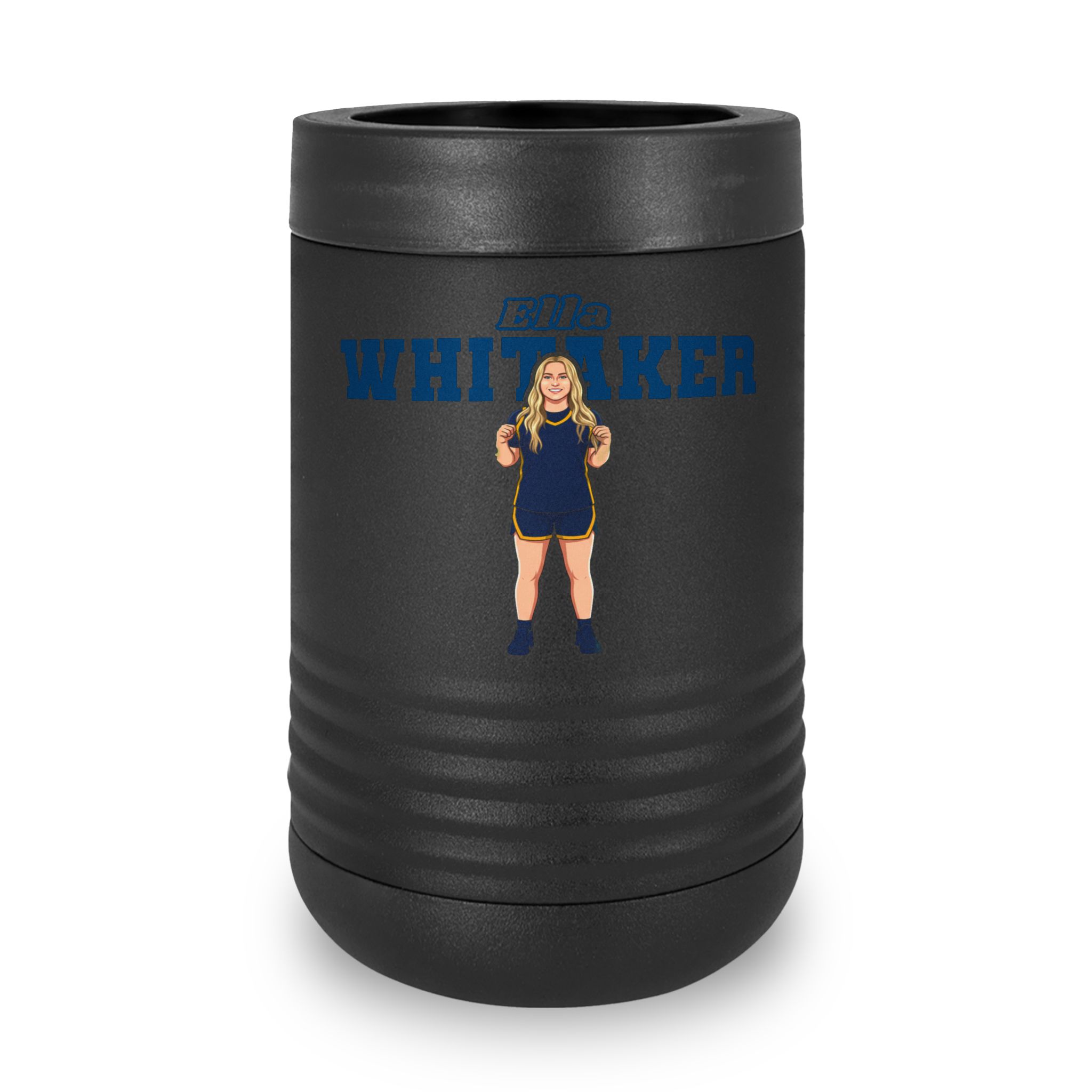 Stainless Can Cooler — character_name_arch in Black