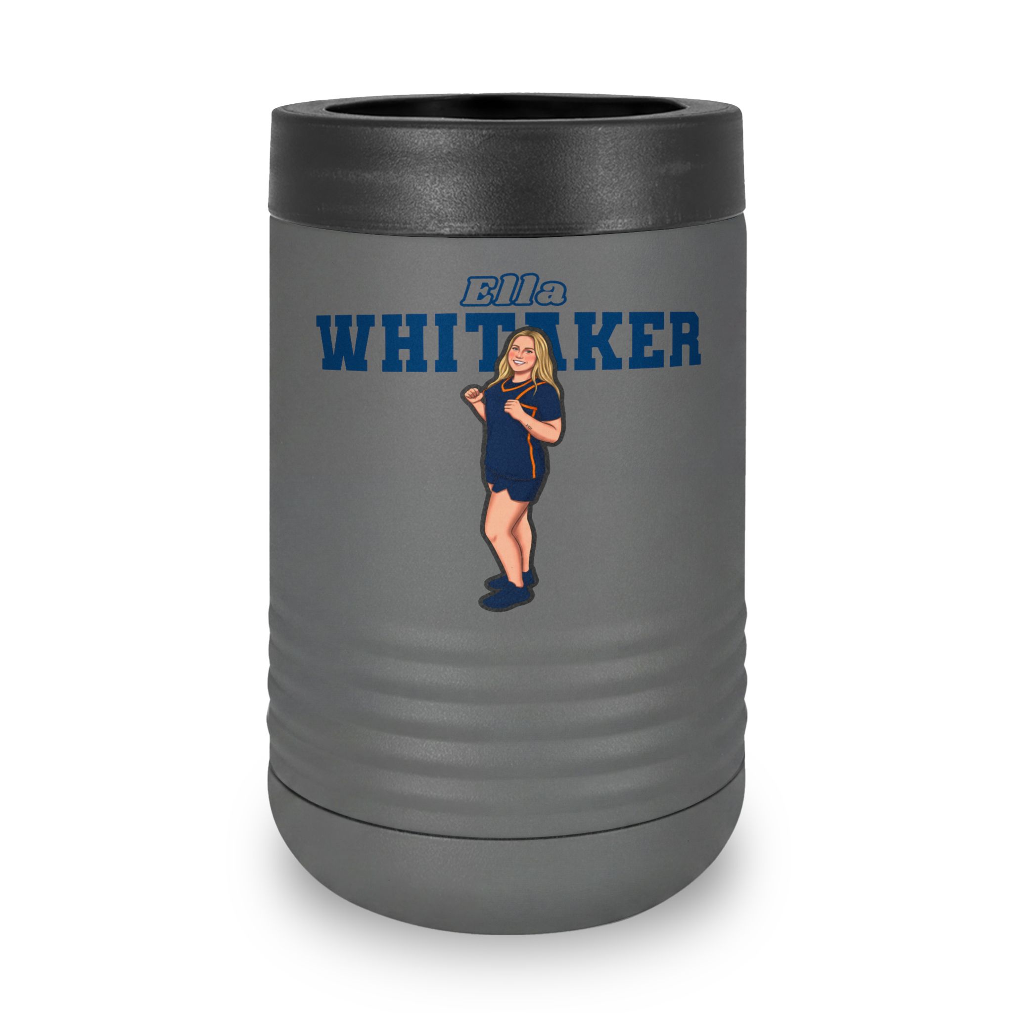 Stainless Can Cooler — character_name_arch in Grey