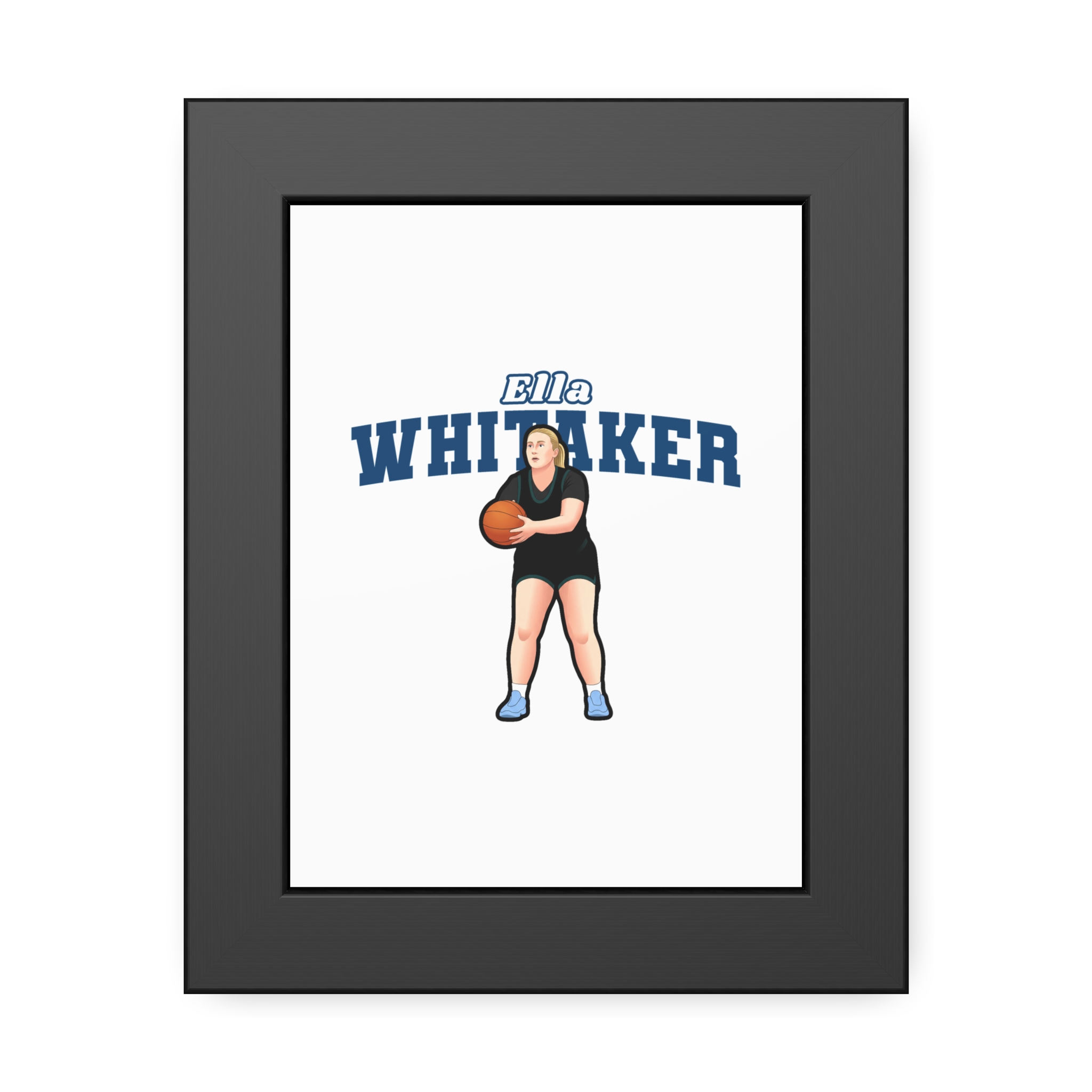 Framed Poster — character_name_arch in Black