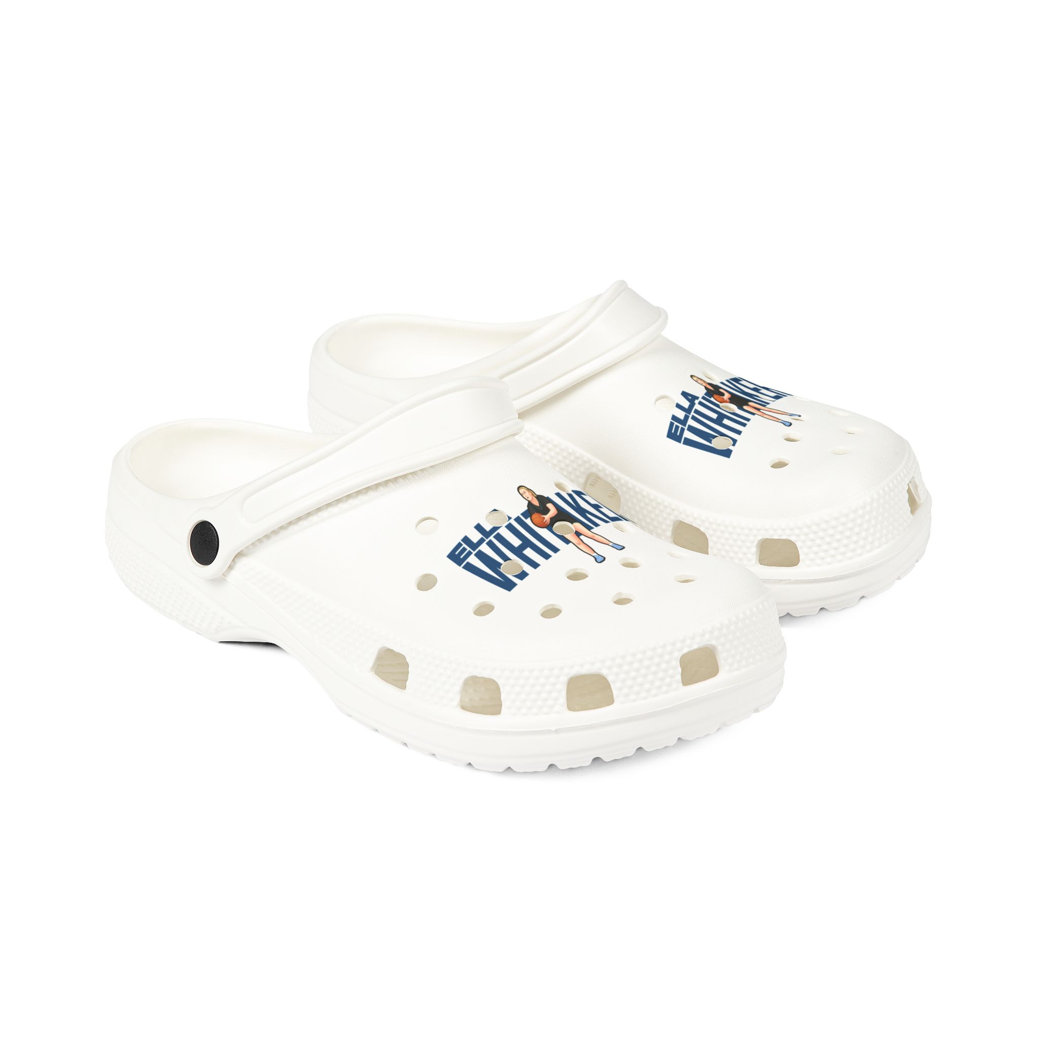 Rubber Clogs — character_player_name in White