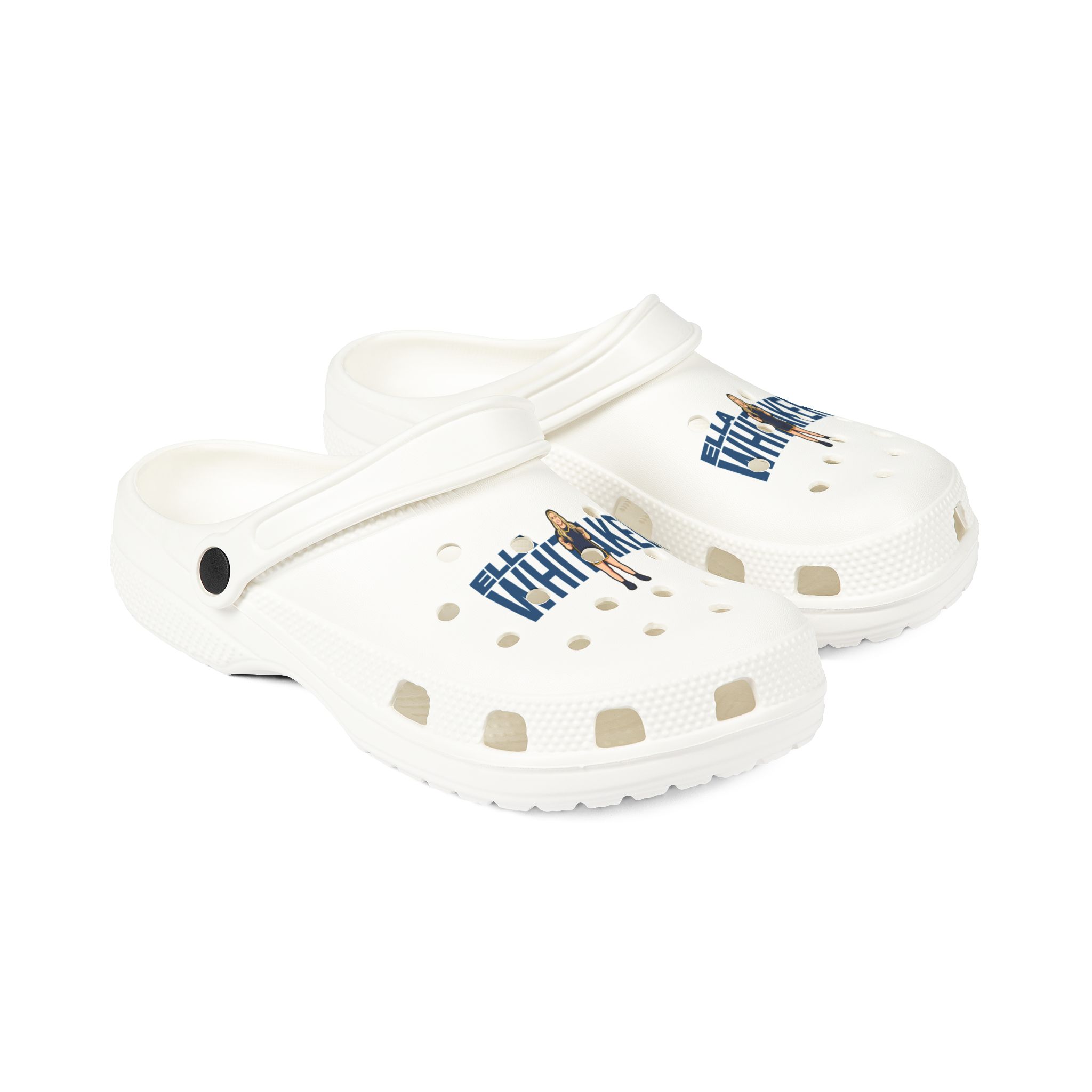 Rubber Clogs — character_player_name in White