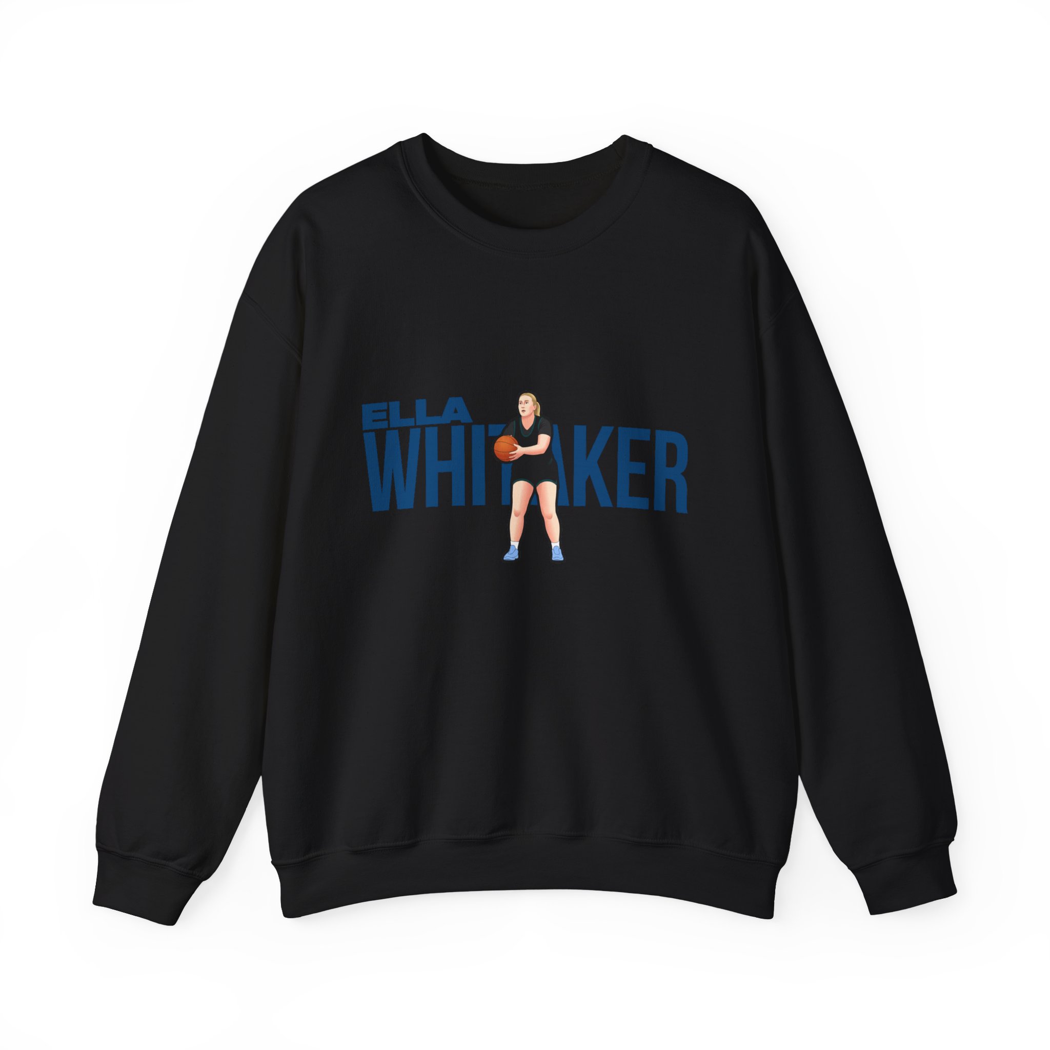 Crewneck Sweatshirt — character_player_name in Black