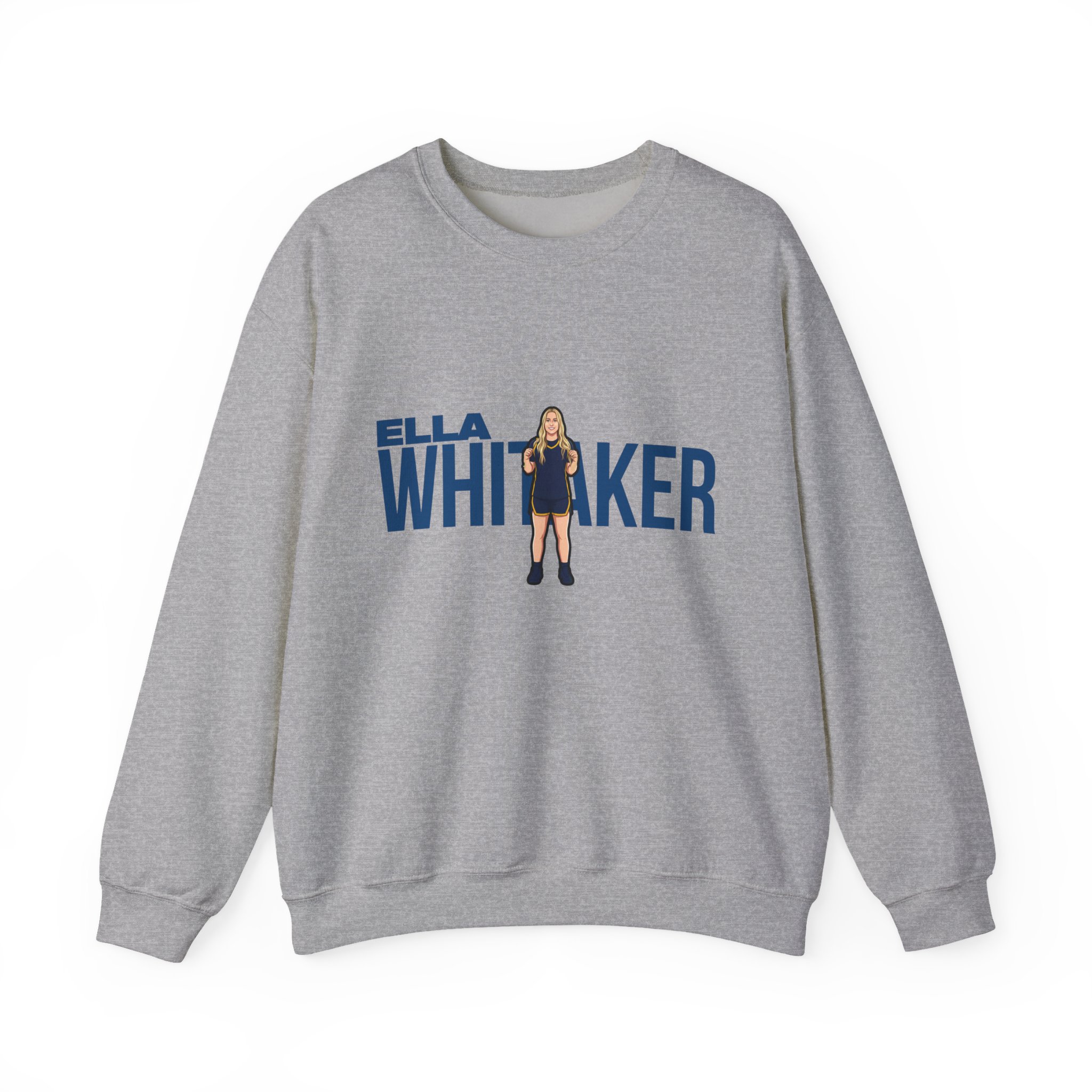 Crewneck Sweatshirt — character_player_name in Grey