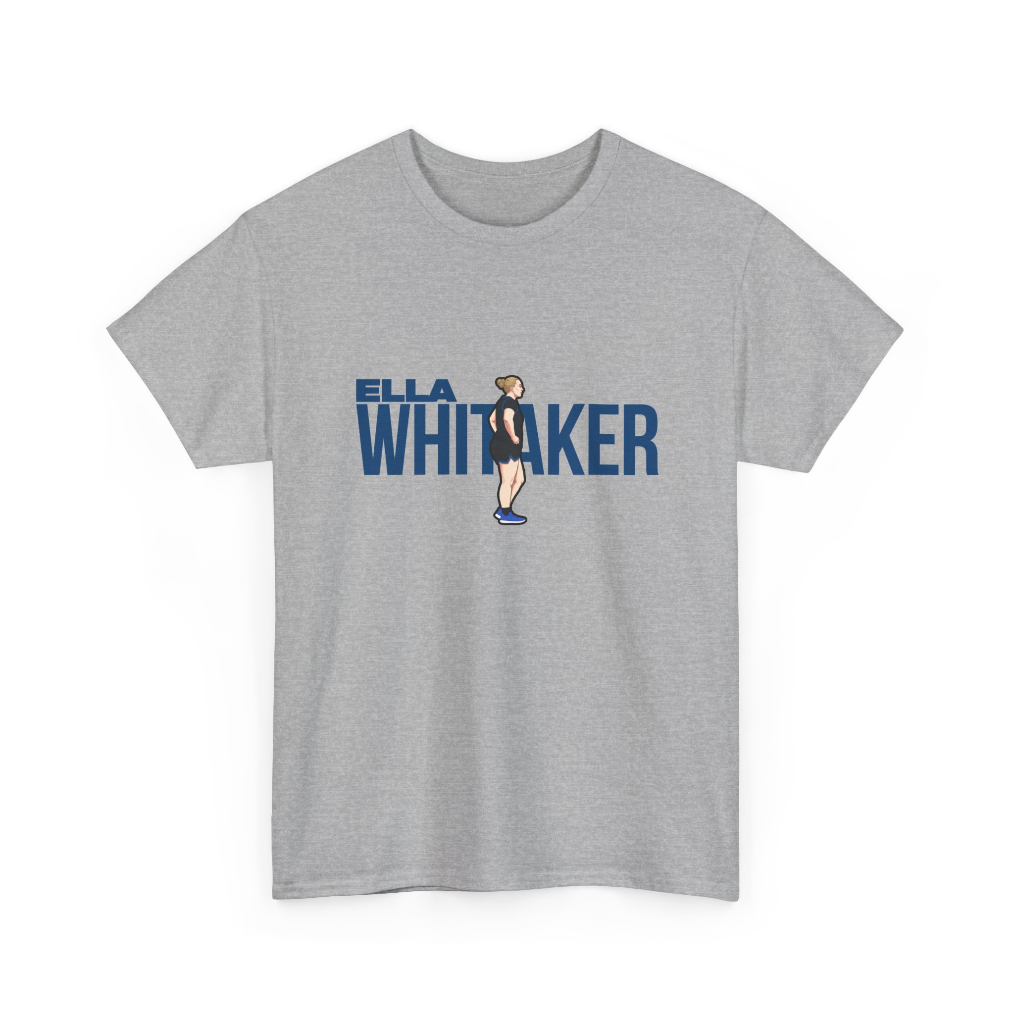 Tee — character_player_name in Grey