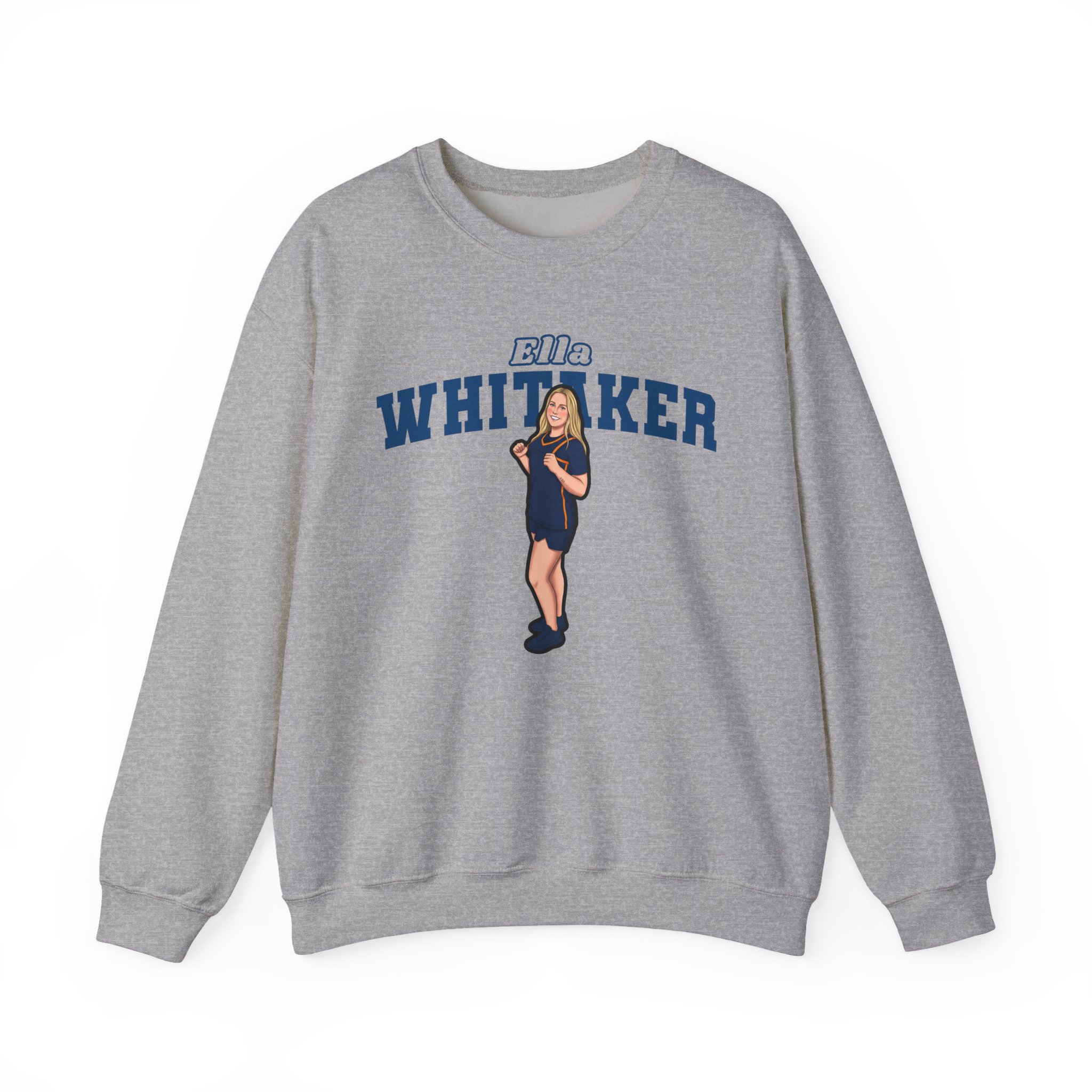 Crewneck Sweatshirt — character_name_arch in Grey