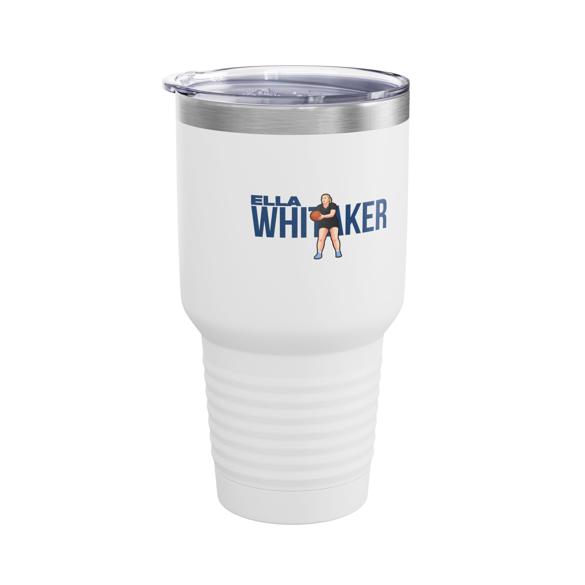 30oz Tumbler — character_player_name in White
