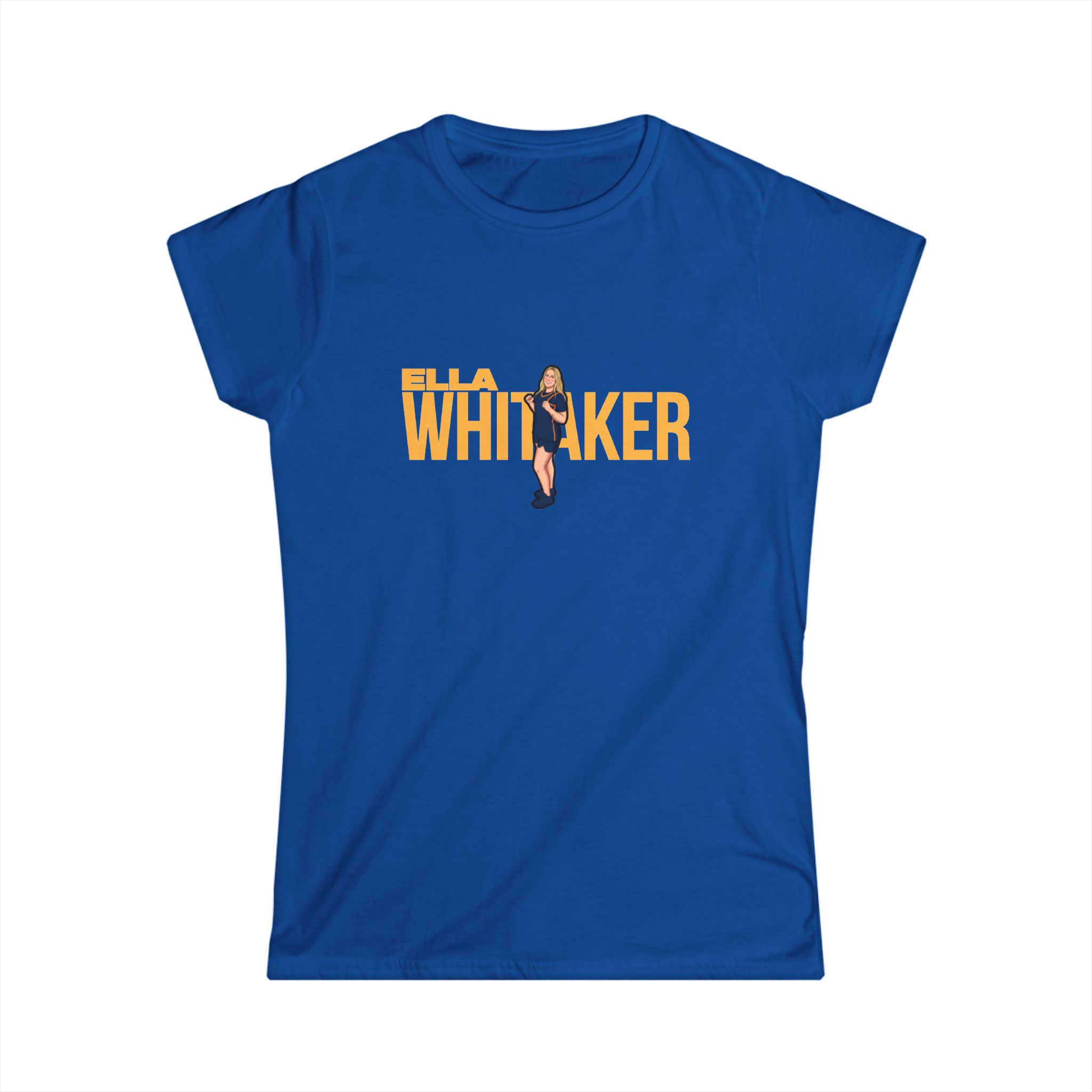 Women's Softstyle Tee — character_player_name in Royal