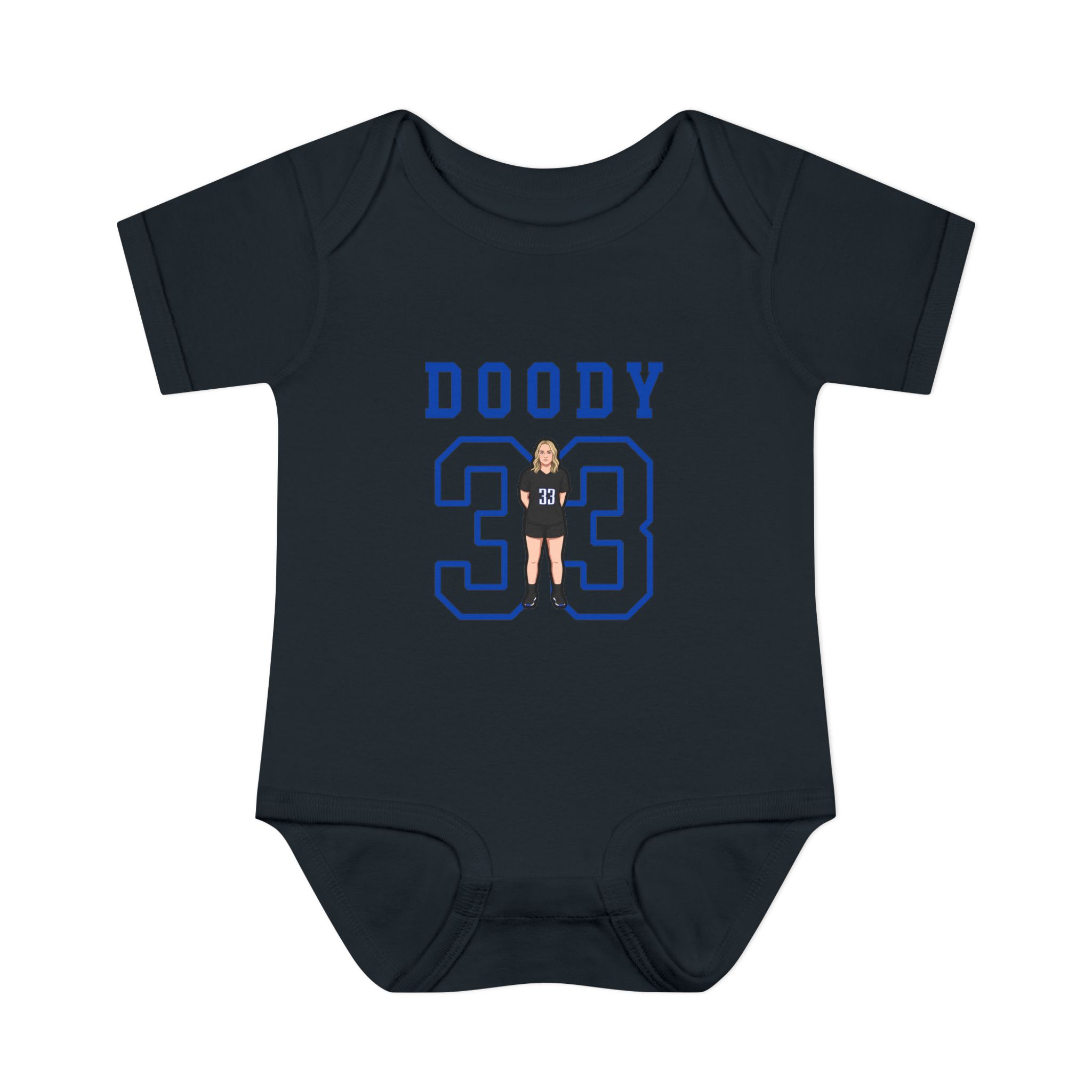 Baby Onesie — character_shirsey in Black