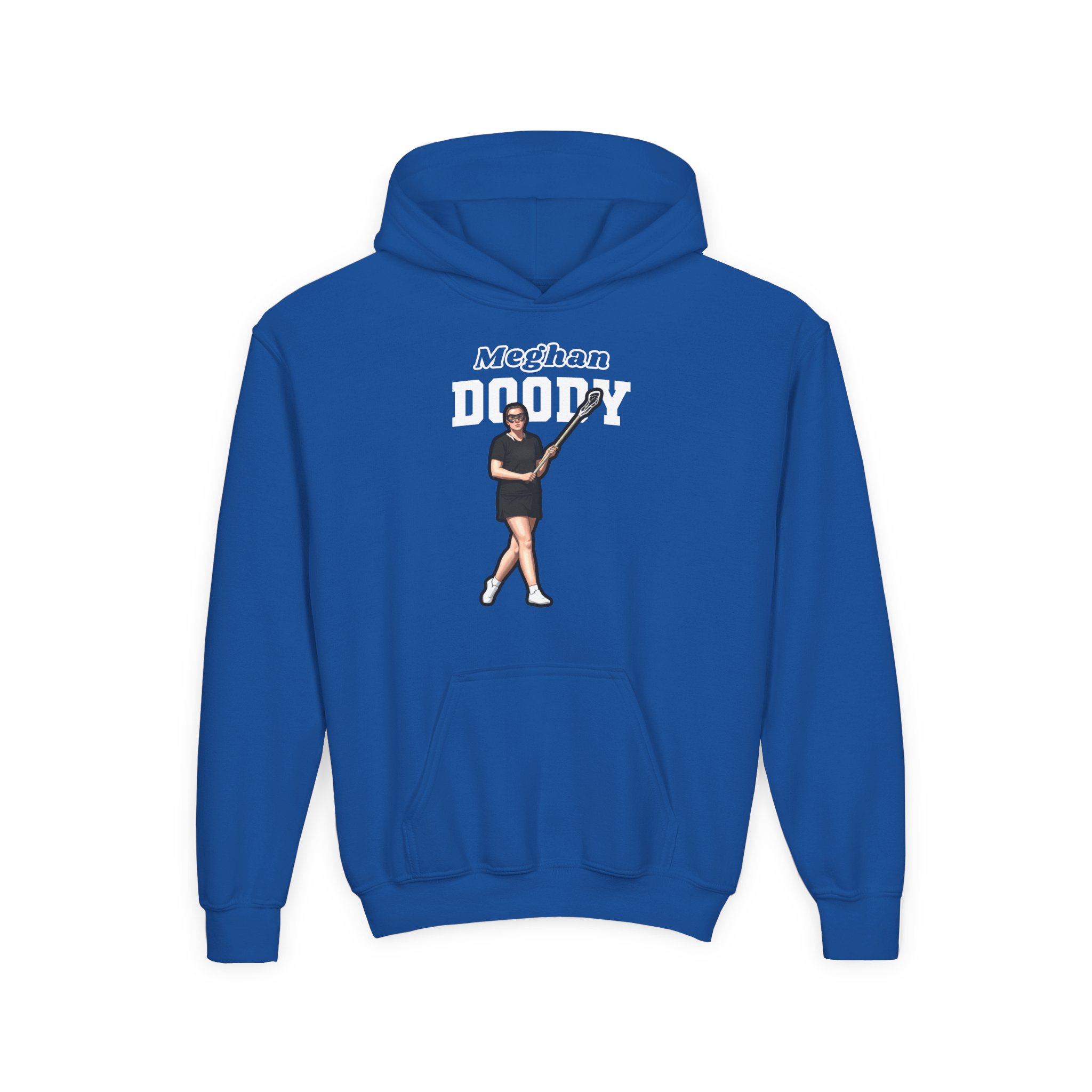 Youth Hoodie — character_name_arch in Royal
