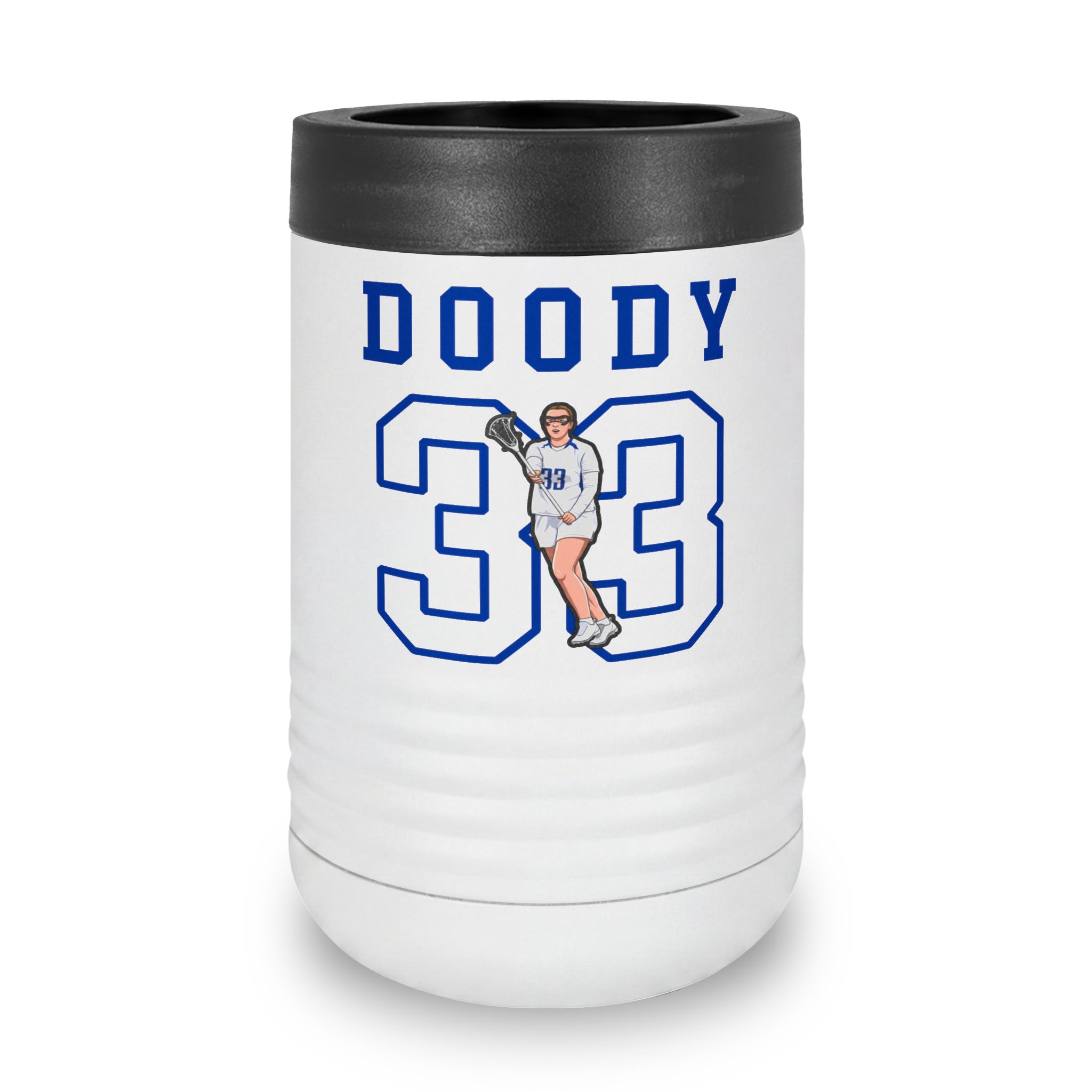 Stainless Can Cooler — character_shirsey in White
