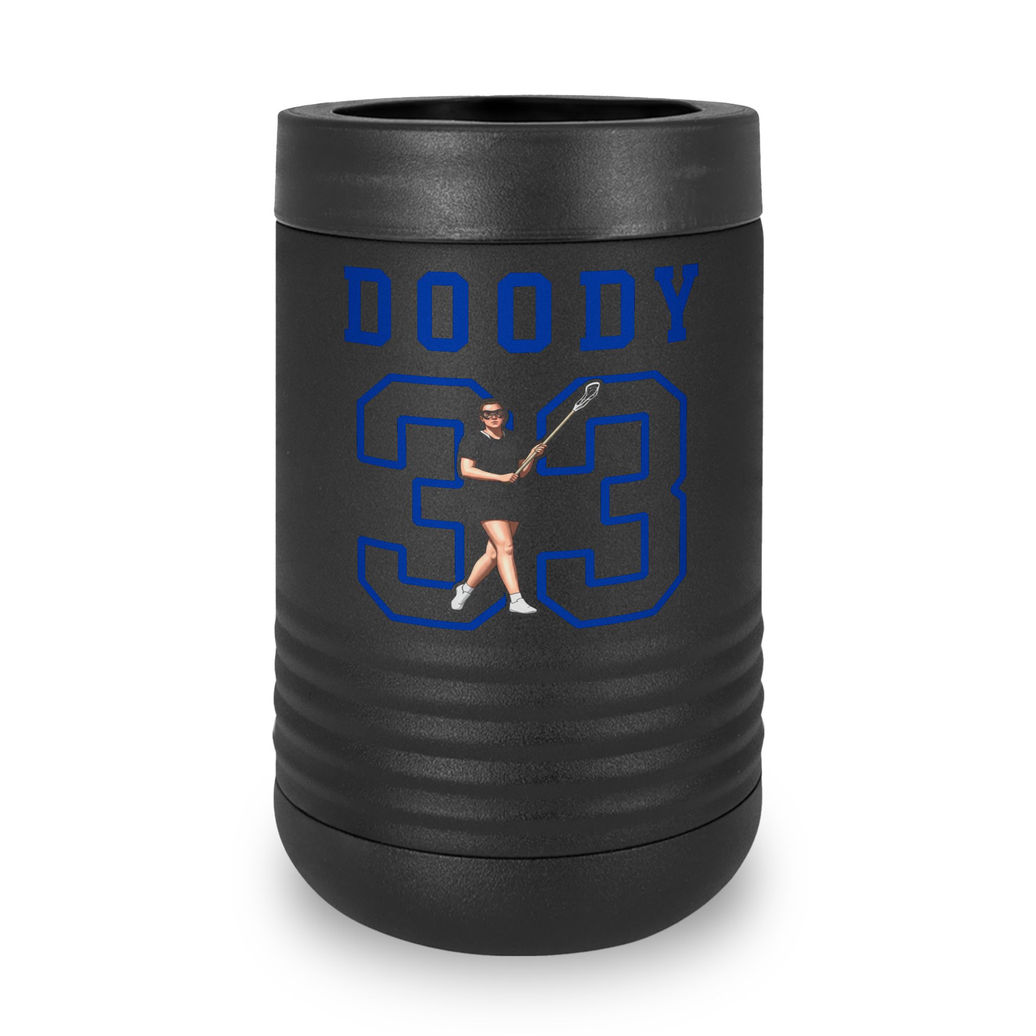Stainless Can Cooler — character_shirsey in Black