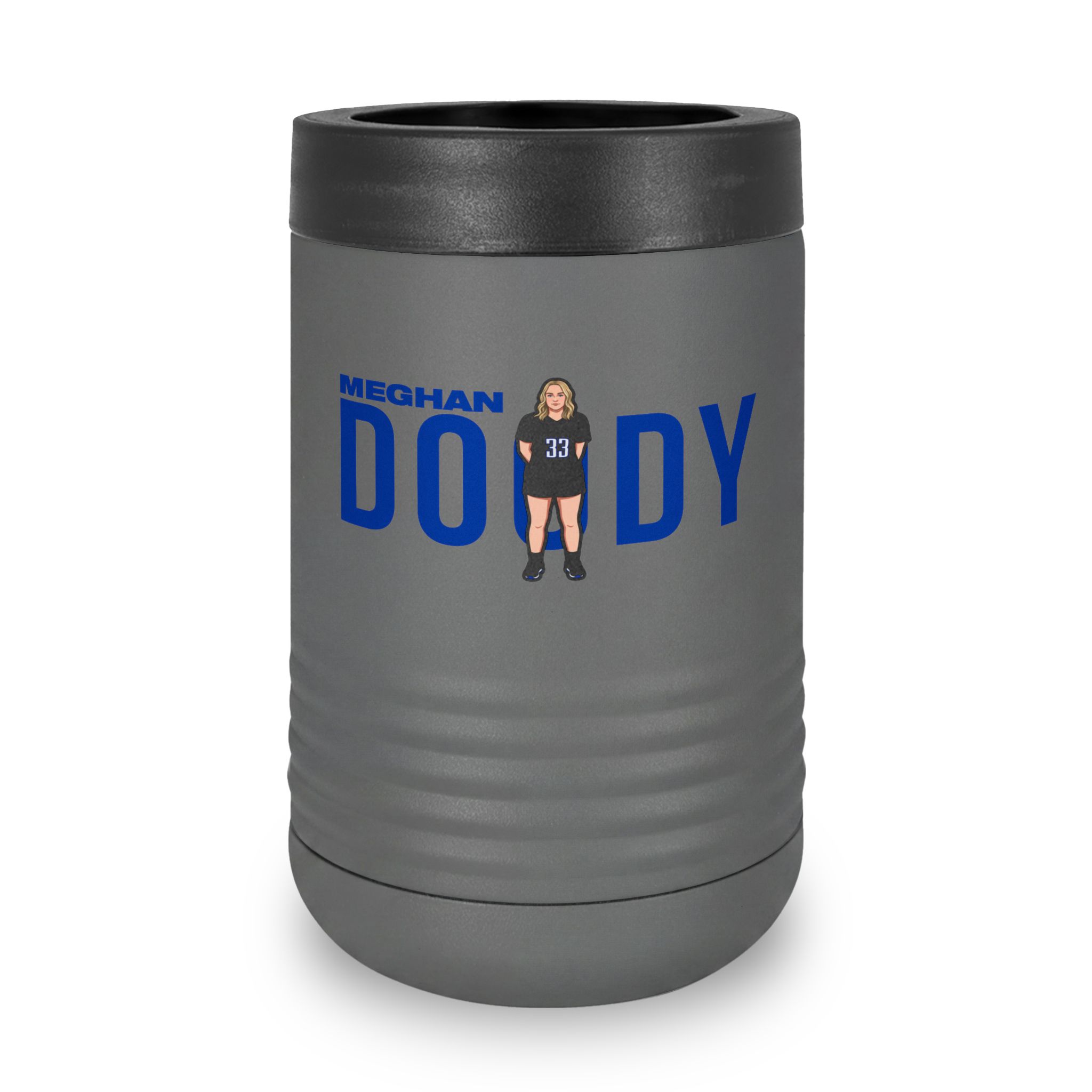 Stainless Can Cooler — character_player_name in Grey