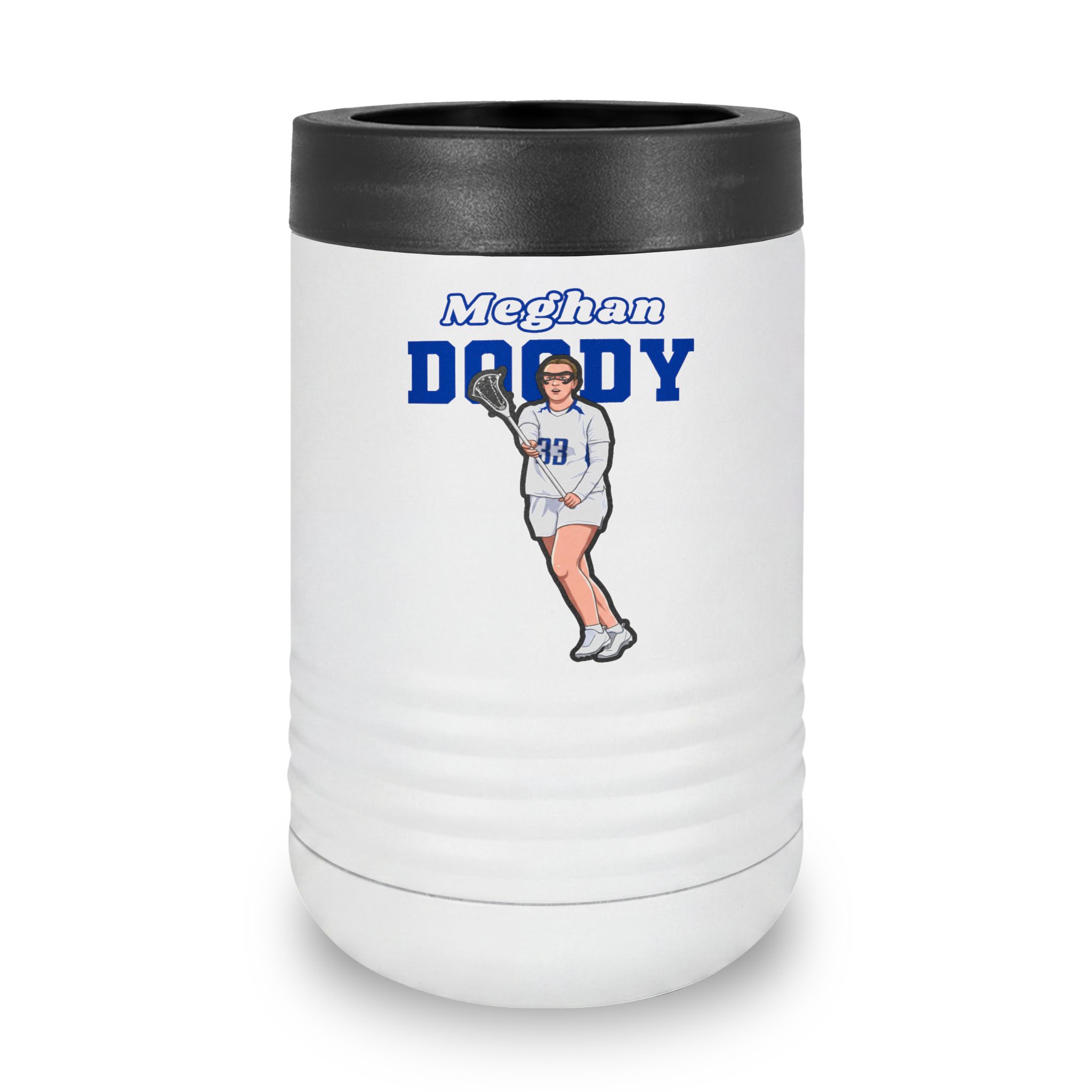 Stainless Can Cooler — character_name_arch in White