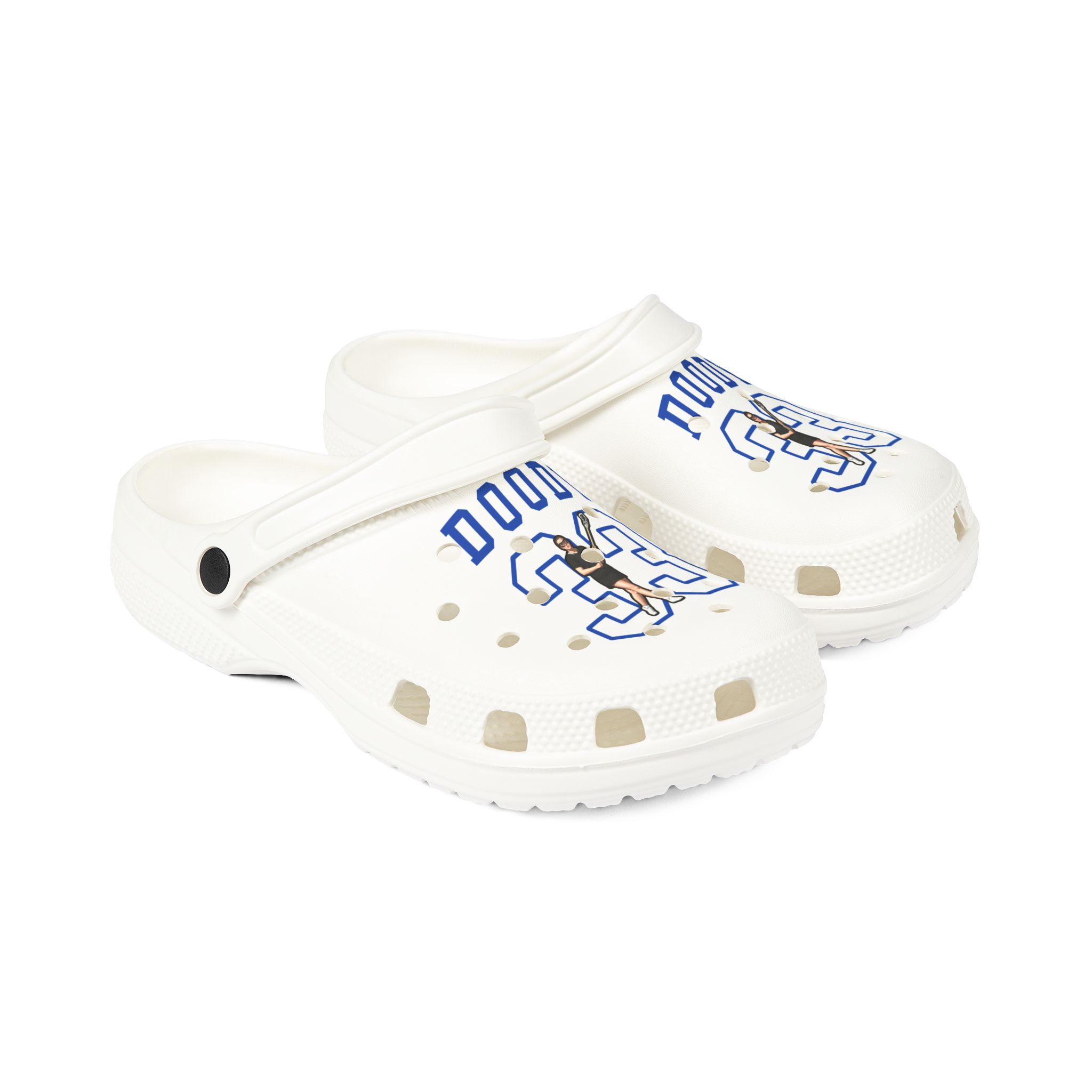 Rubber Clogs — character_shirsey in White