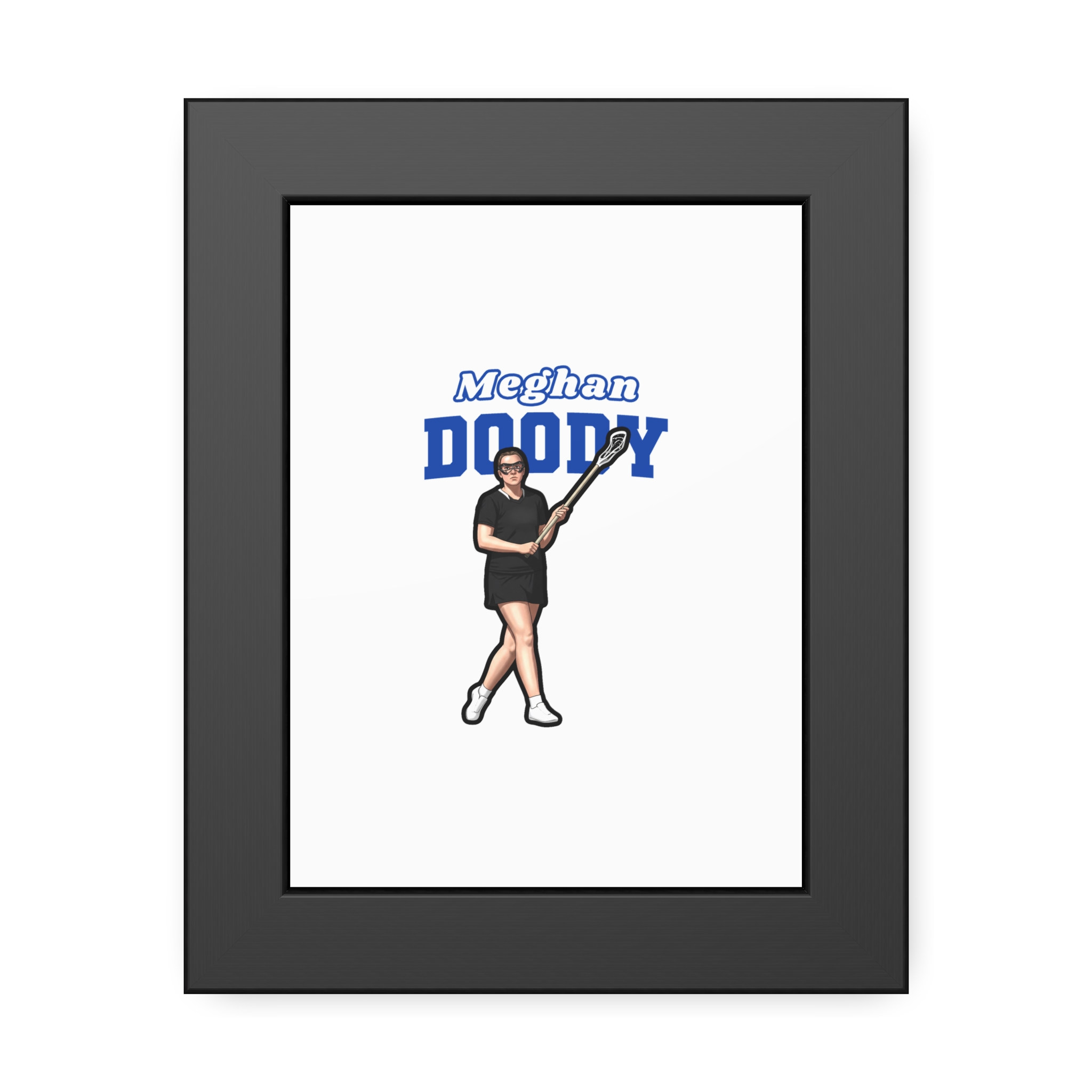 Framed Poster — character_name_arch in Black