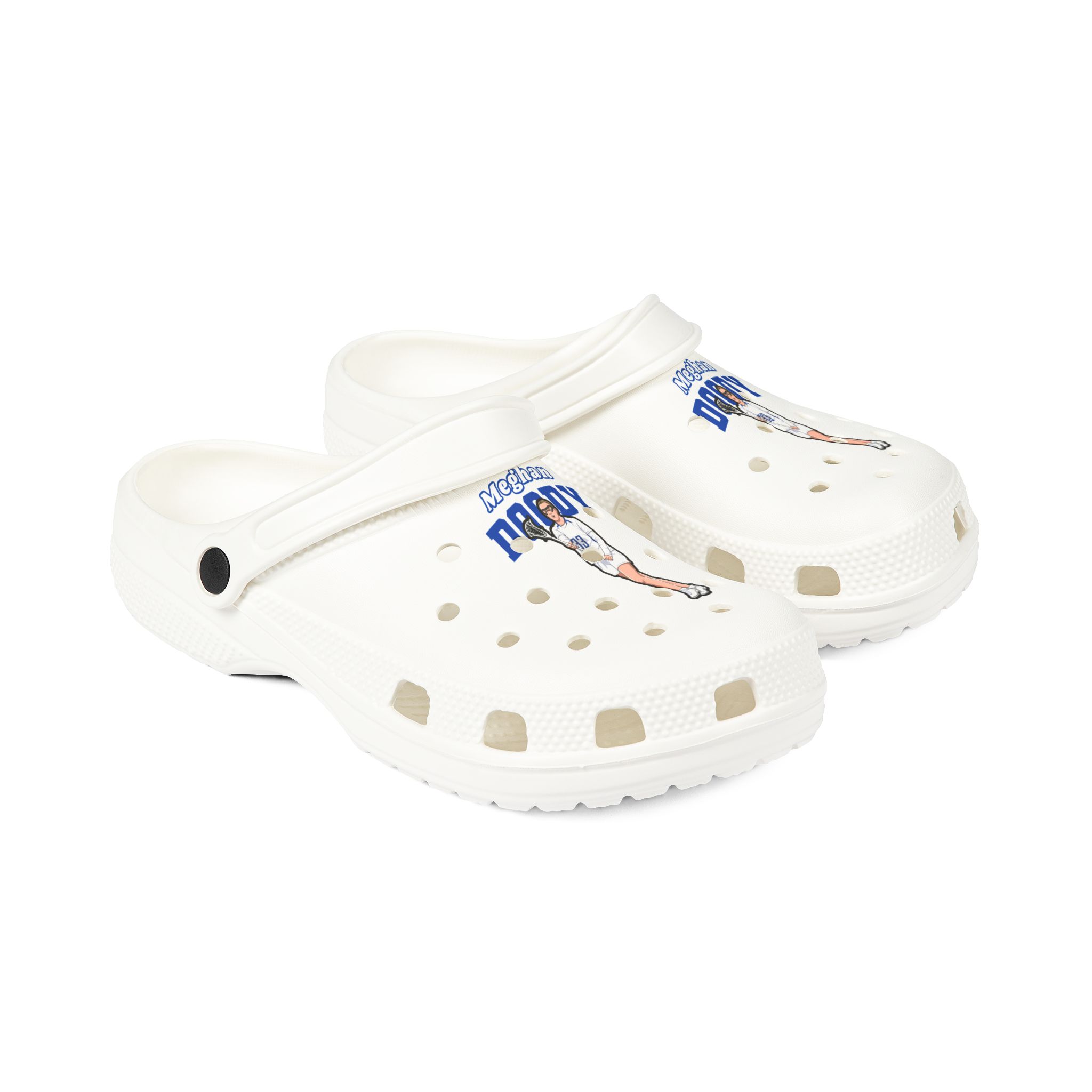Rubber Clogs — character_name_arch in White