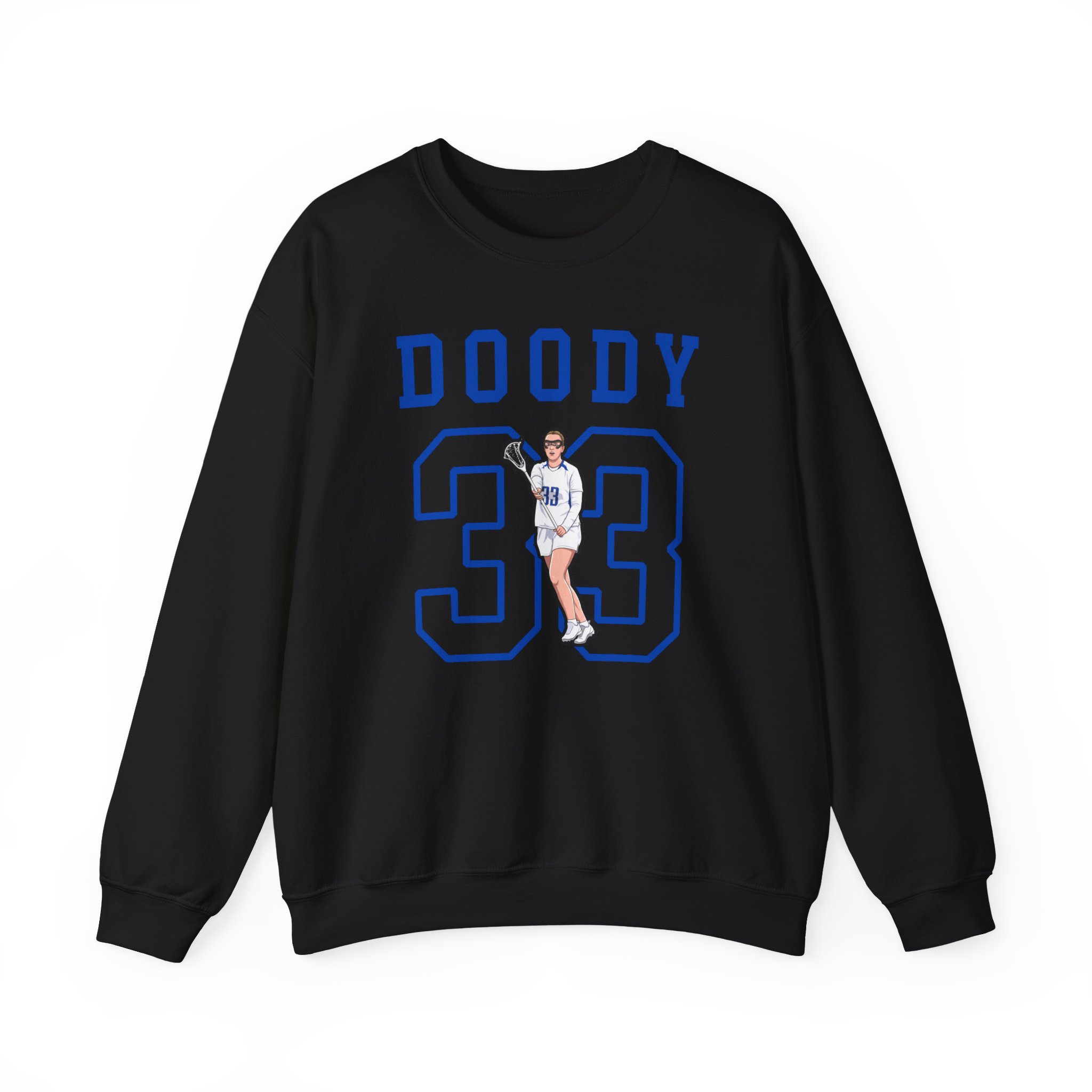 Crewneck Sweatshirt — character_shirsey in Black