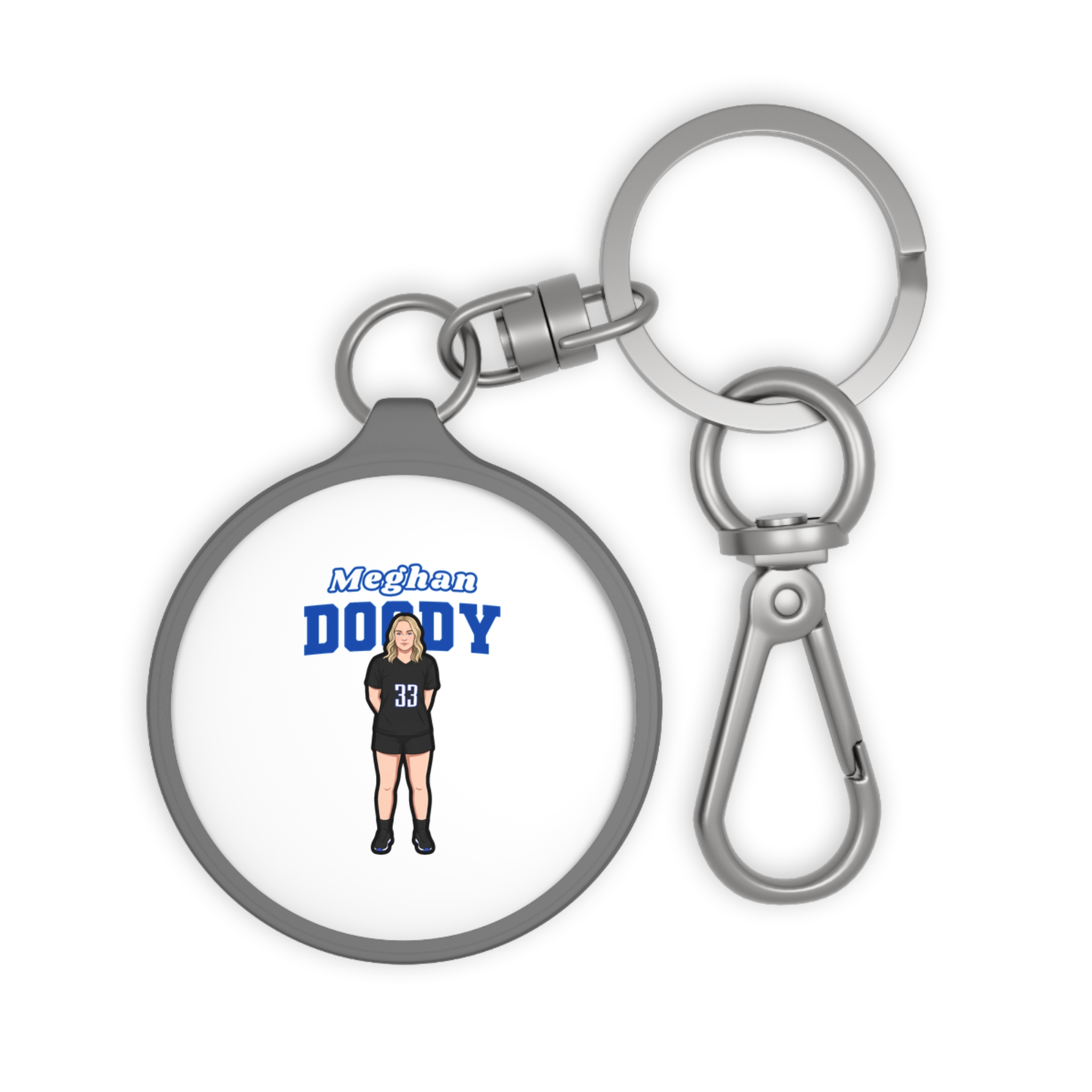 Keychain — character_name_arch in Grey
