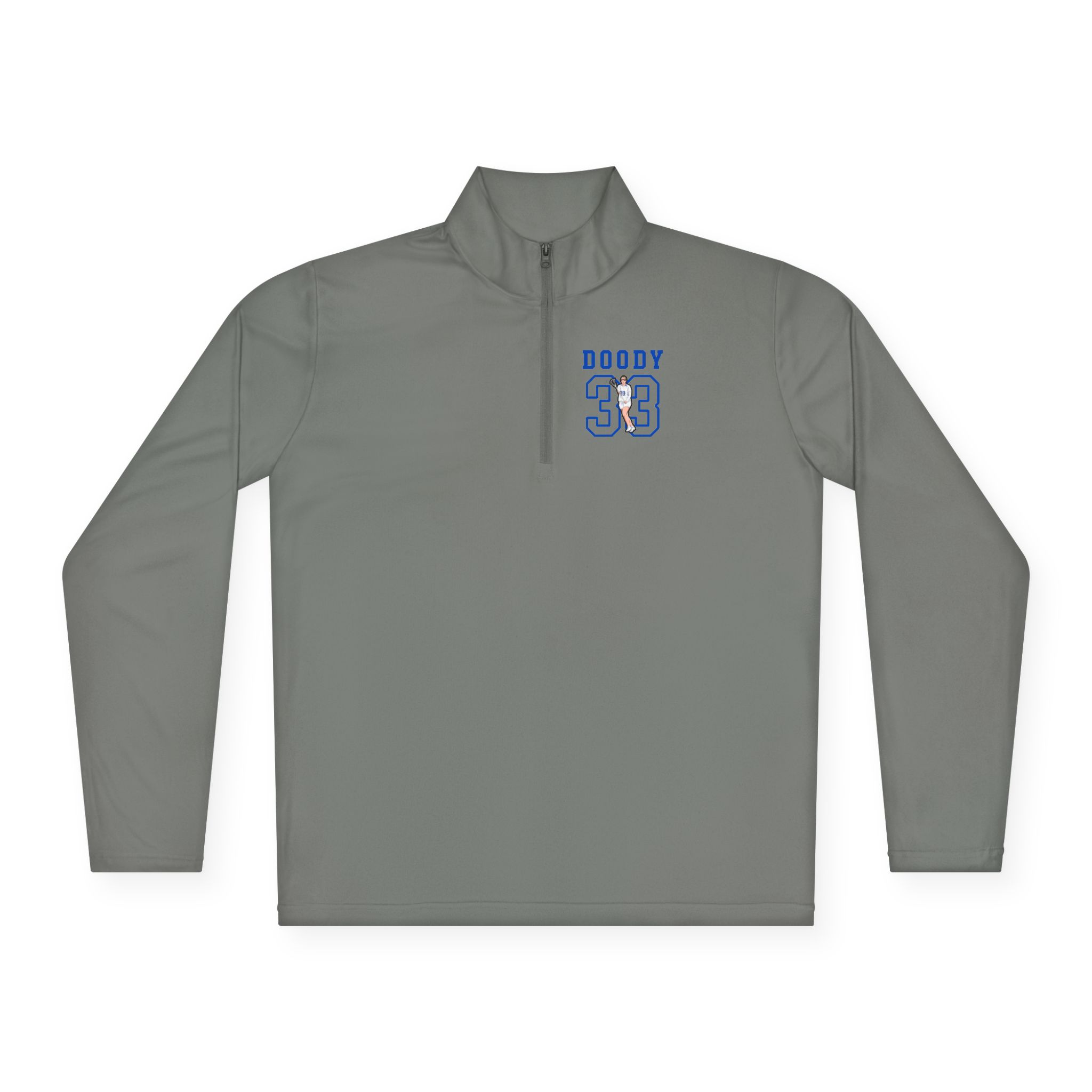 Q-Zip Pullover — character_shirsey in Grey