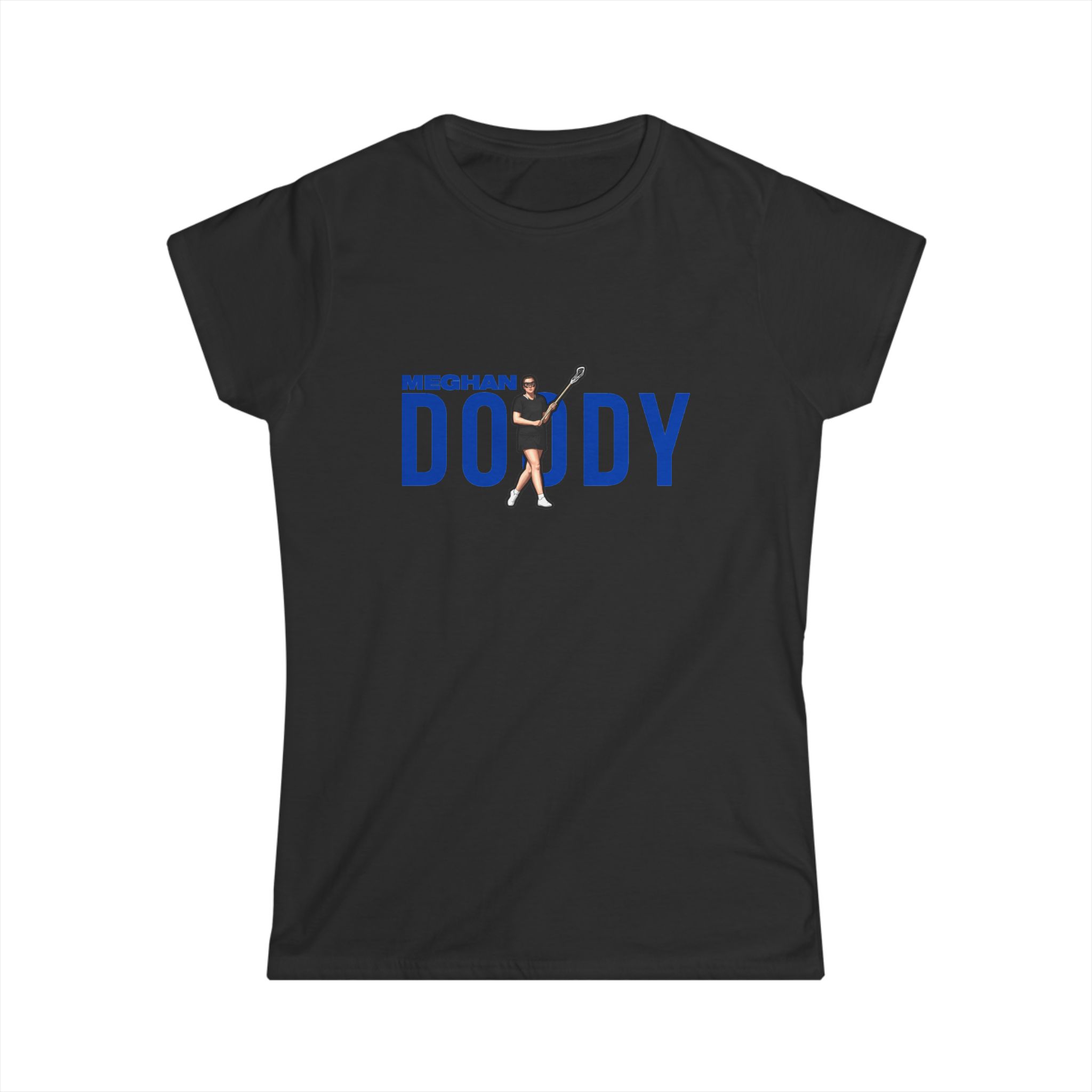 Women's Softstyle Tee — character_player_name in Black
