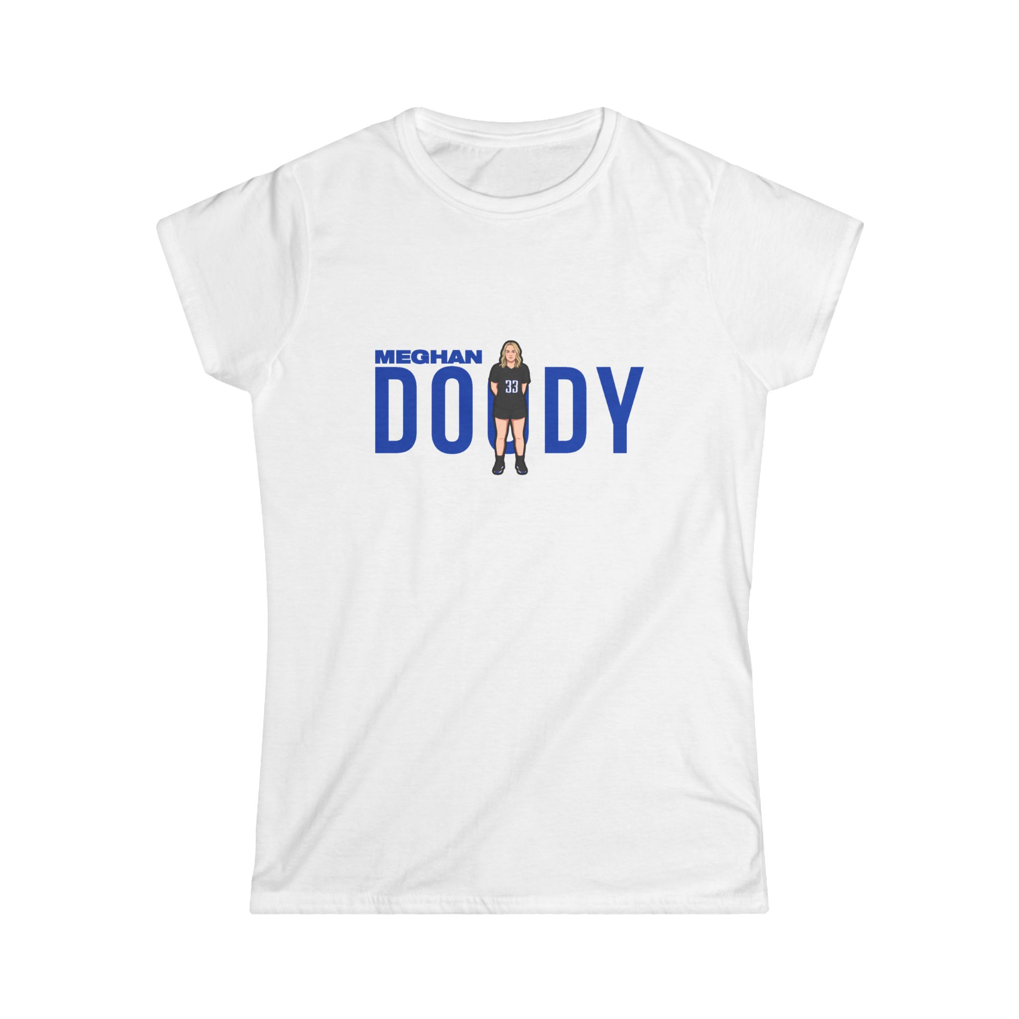 Women's Softstyle Tee — character_player_name in White