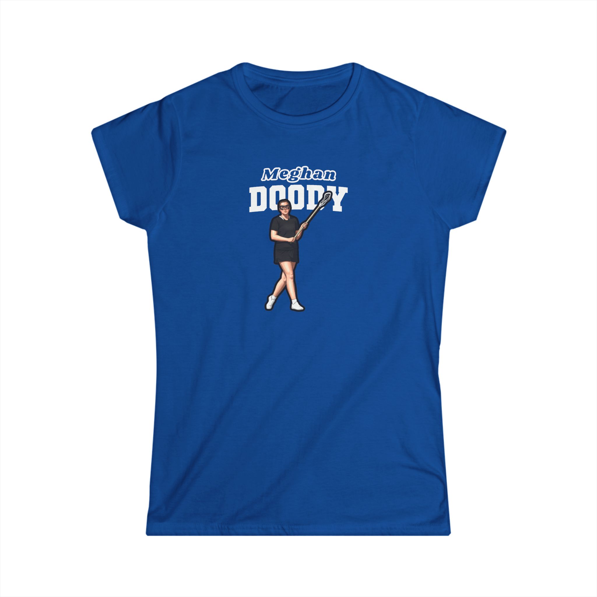 Women's Softstyle Tee — character_name_arch in Royal
