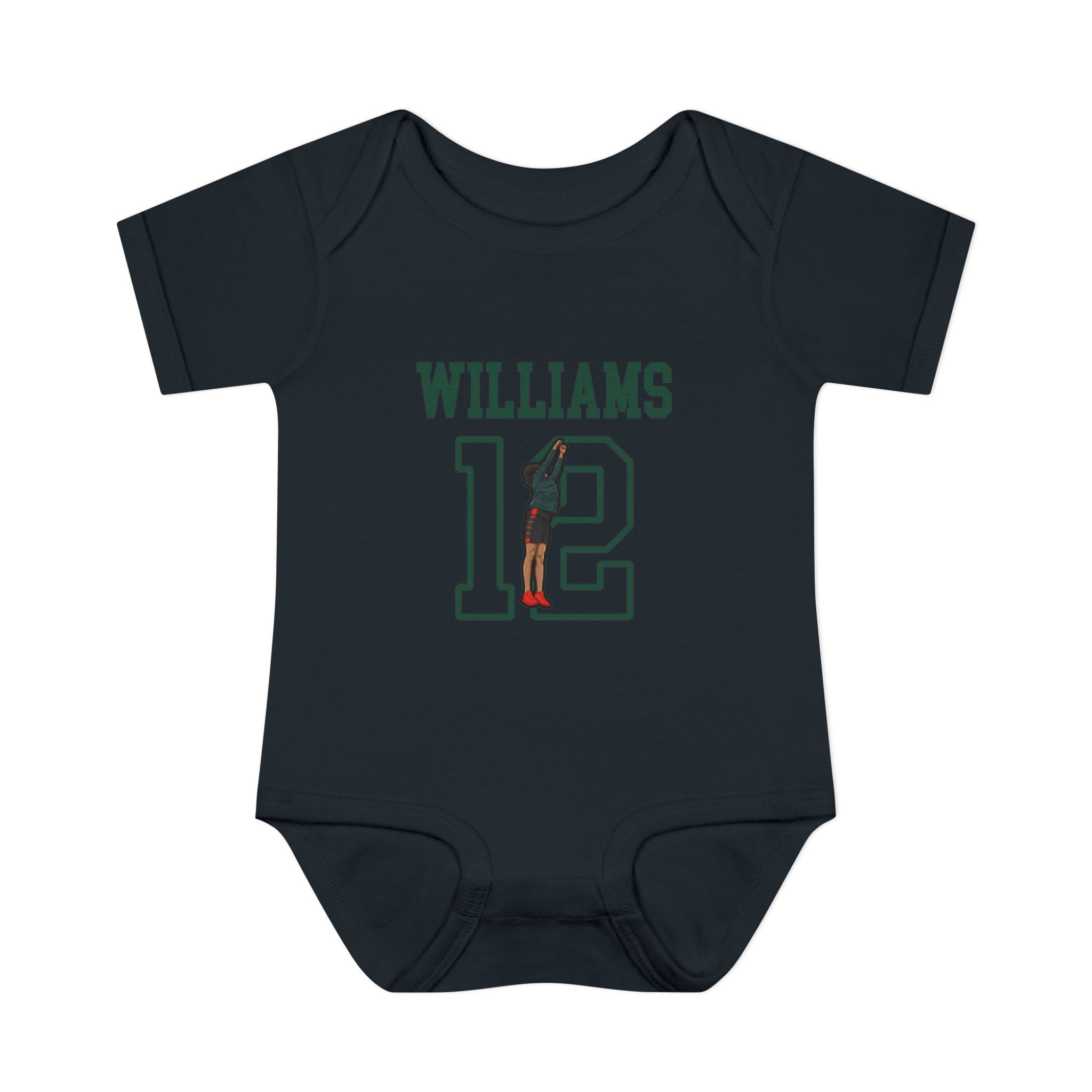 Baby Onesie — character_shirsey in Black