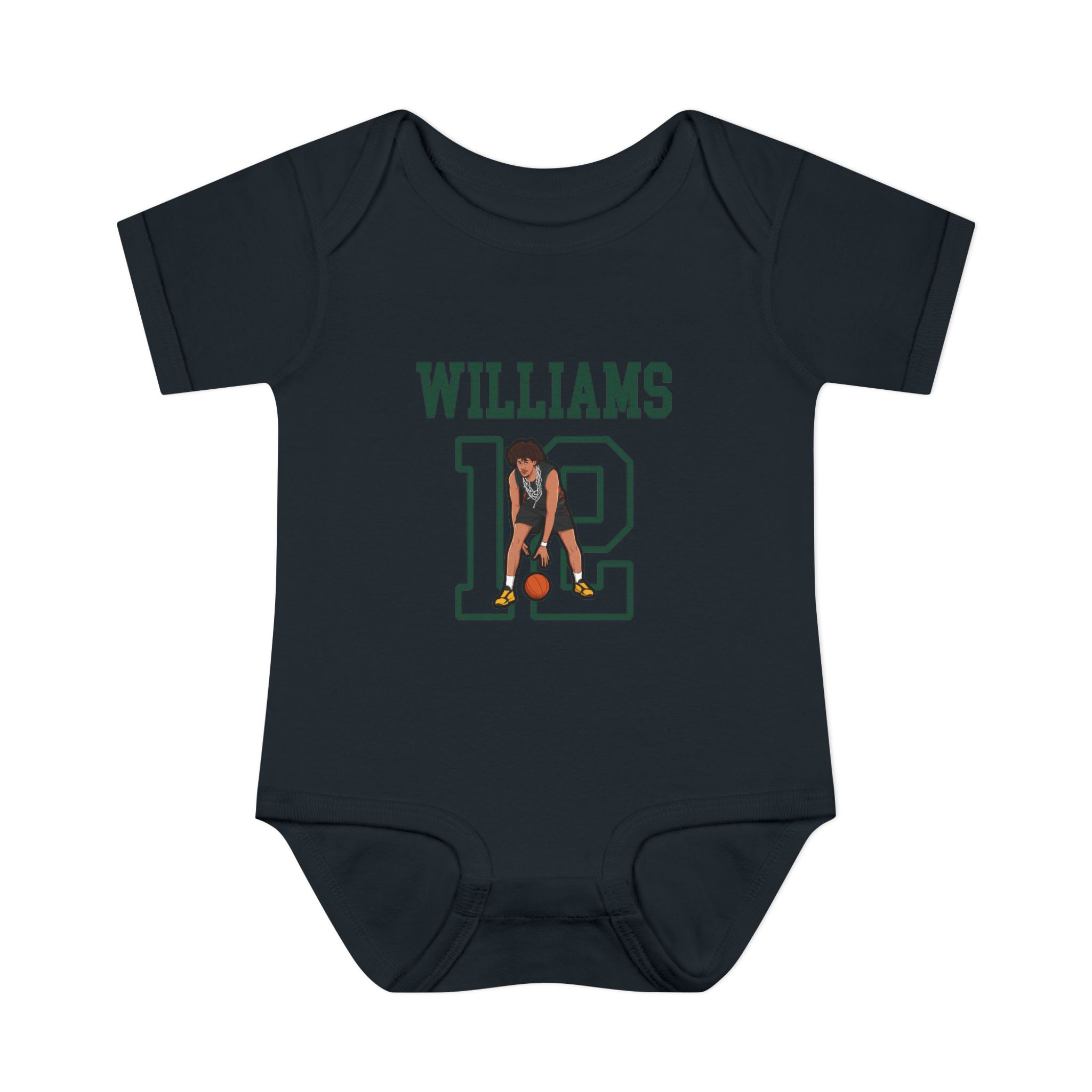 Baby Onesie — character_shirsey in Black