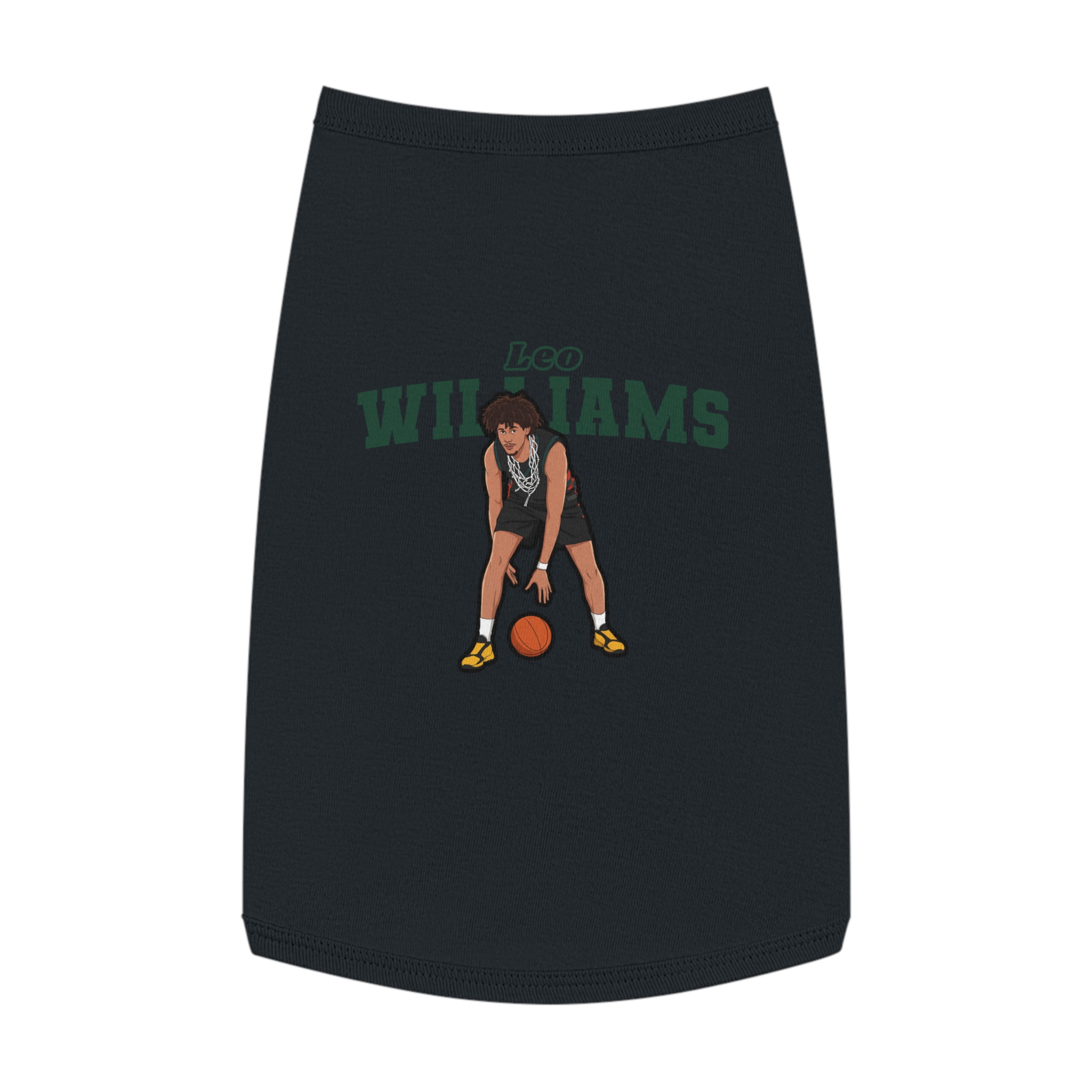 Pet Tank Top — character_name_arch in White