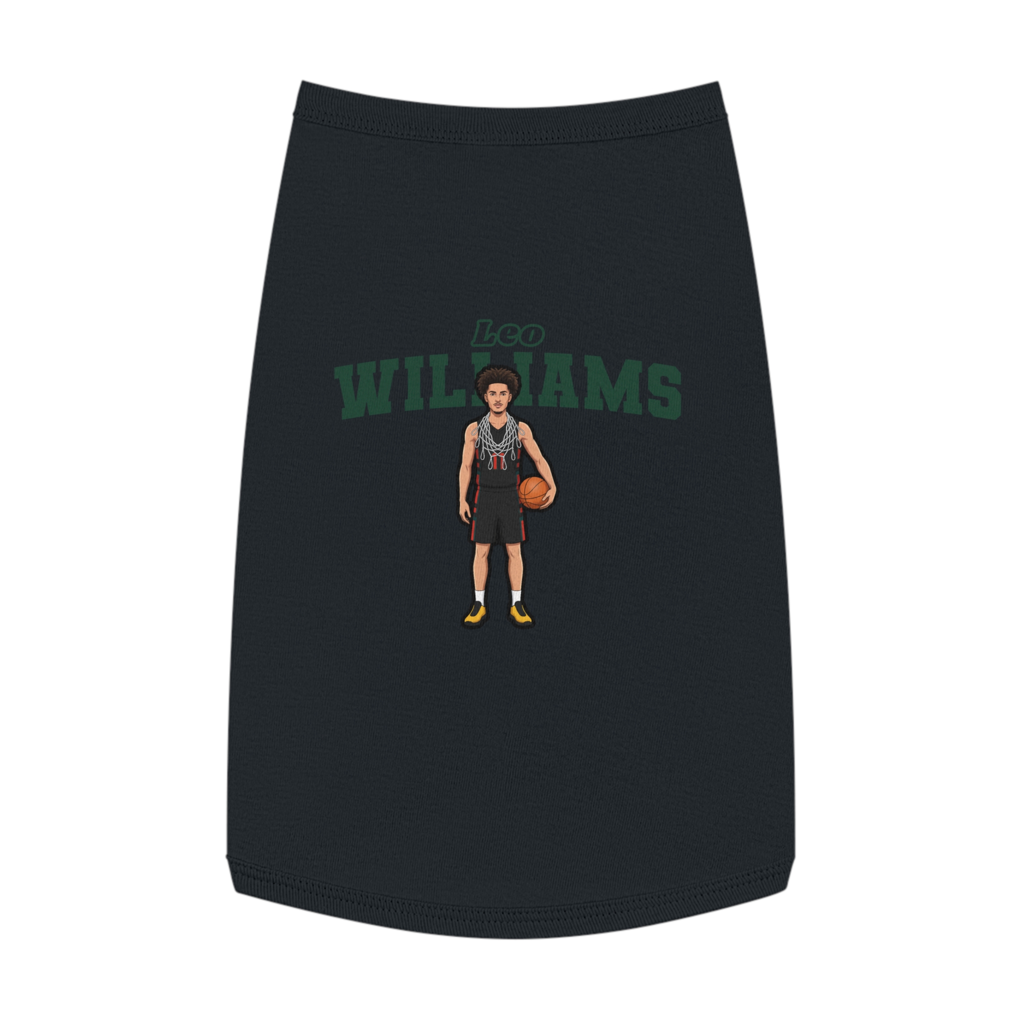 Pet Tank Top — character_name_arch in White