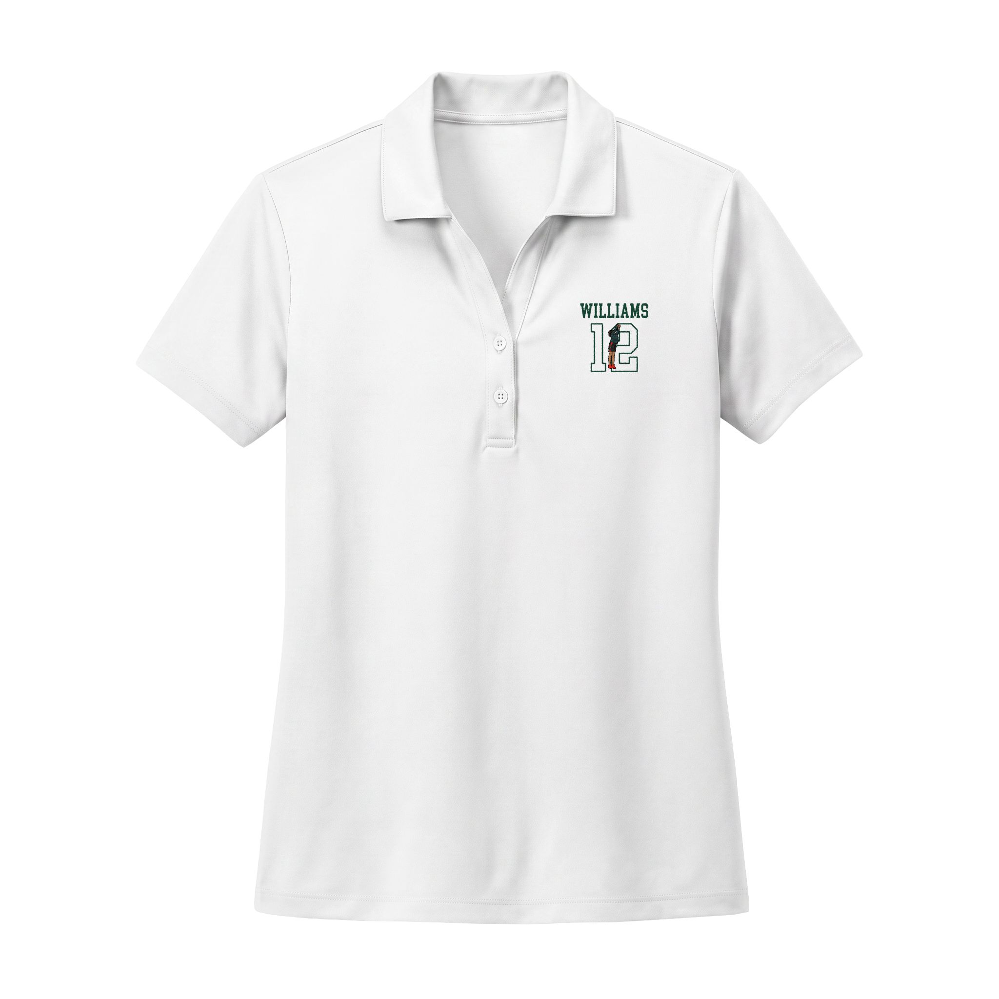 Women's Polo — character_shirsey in White