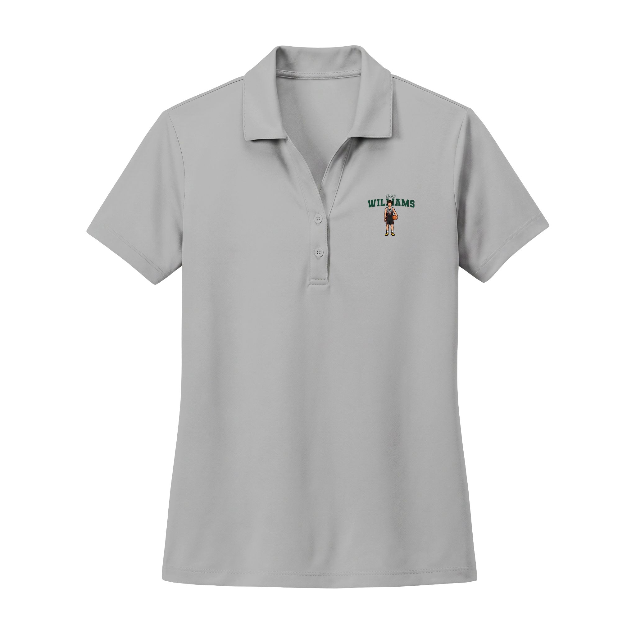Women's Polo — character_name_arch in Silver