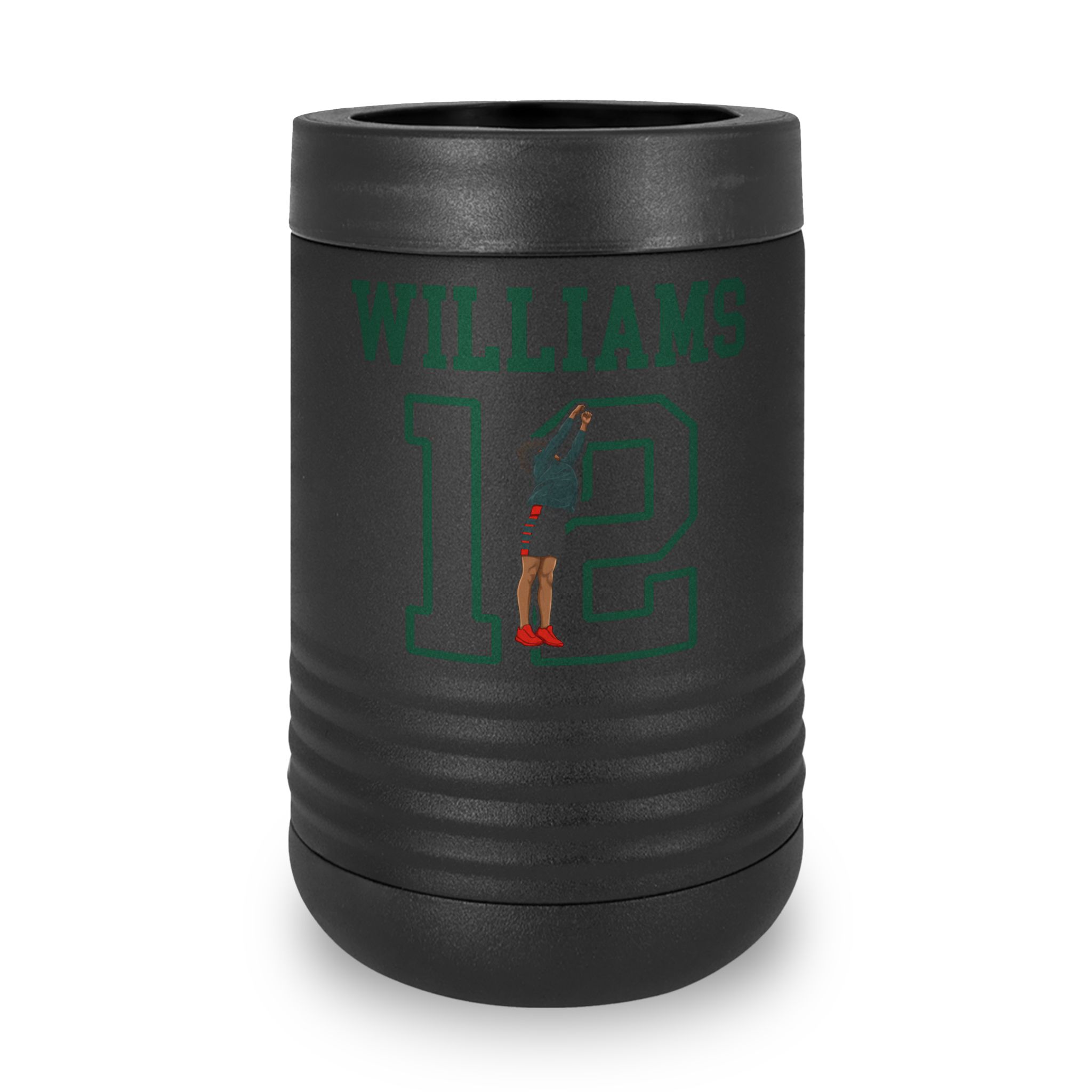 Stainless Can Cooler — character_shirsey in Black