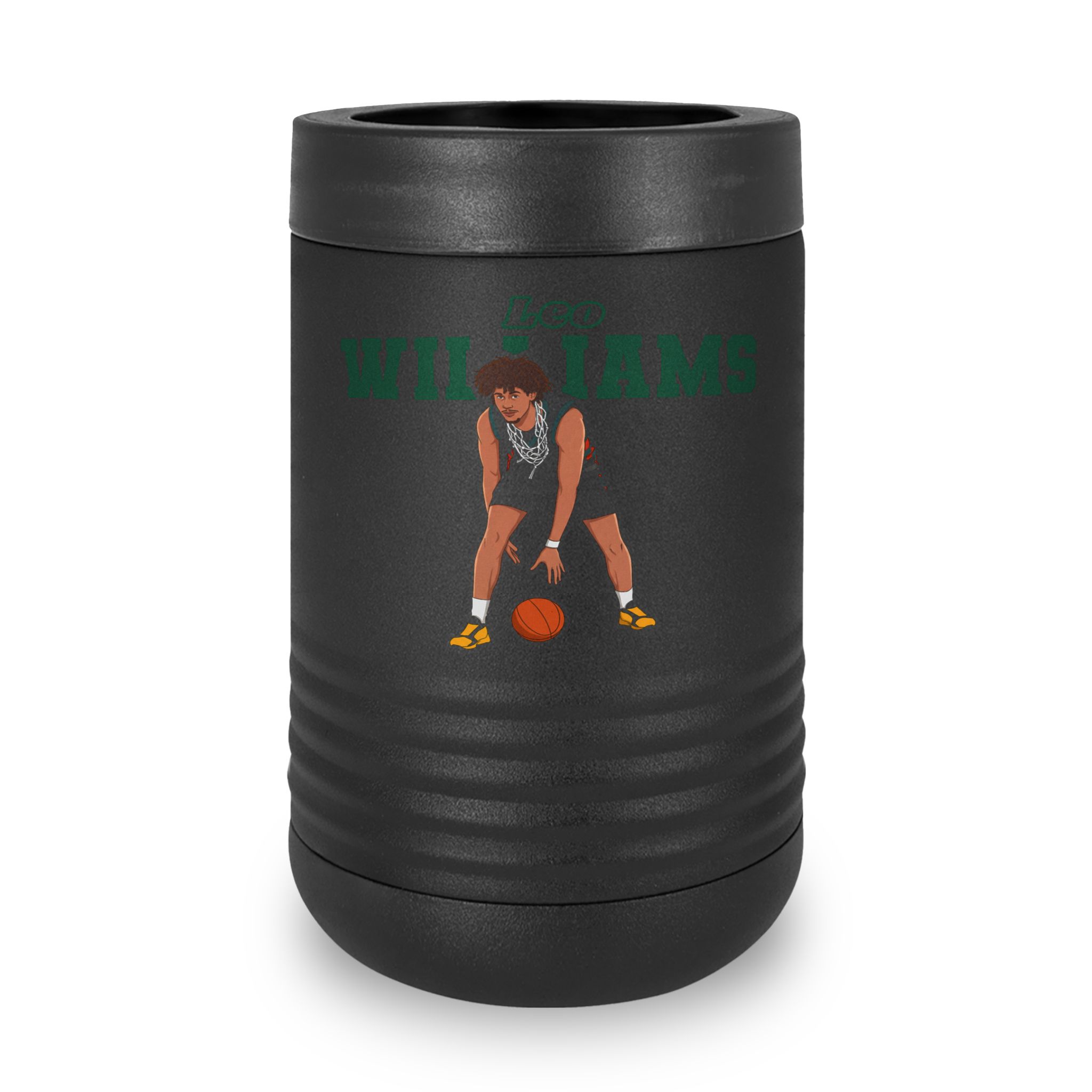 Stainless Can Cooler — character_name_arch in Black