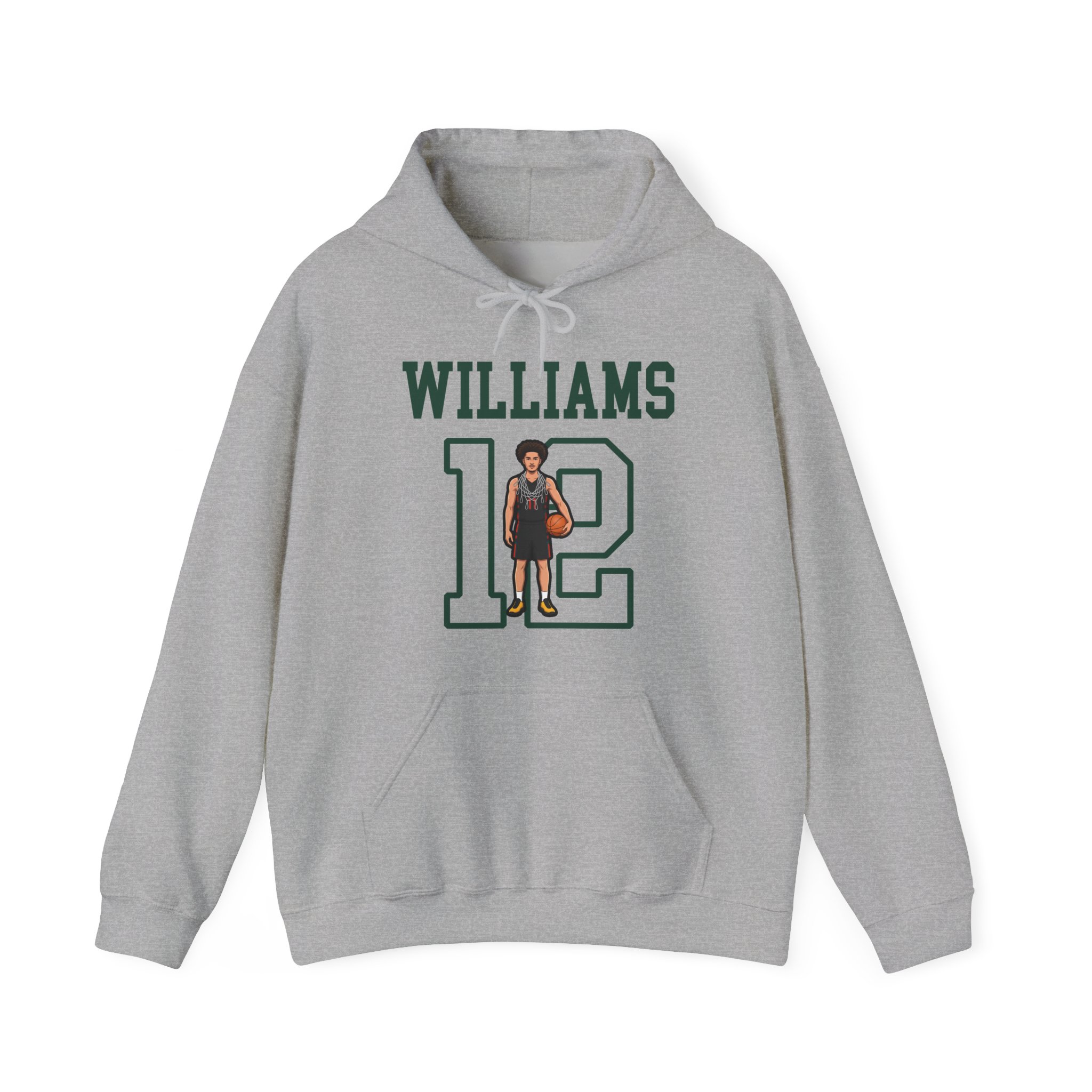 Hoodie — character_shirsey in Grey