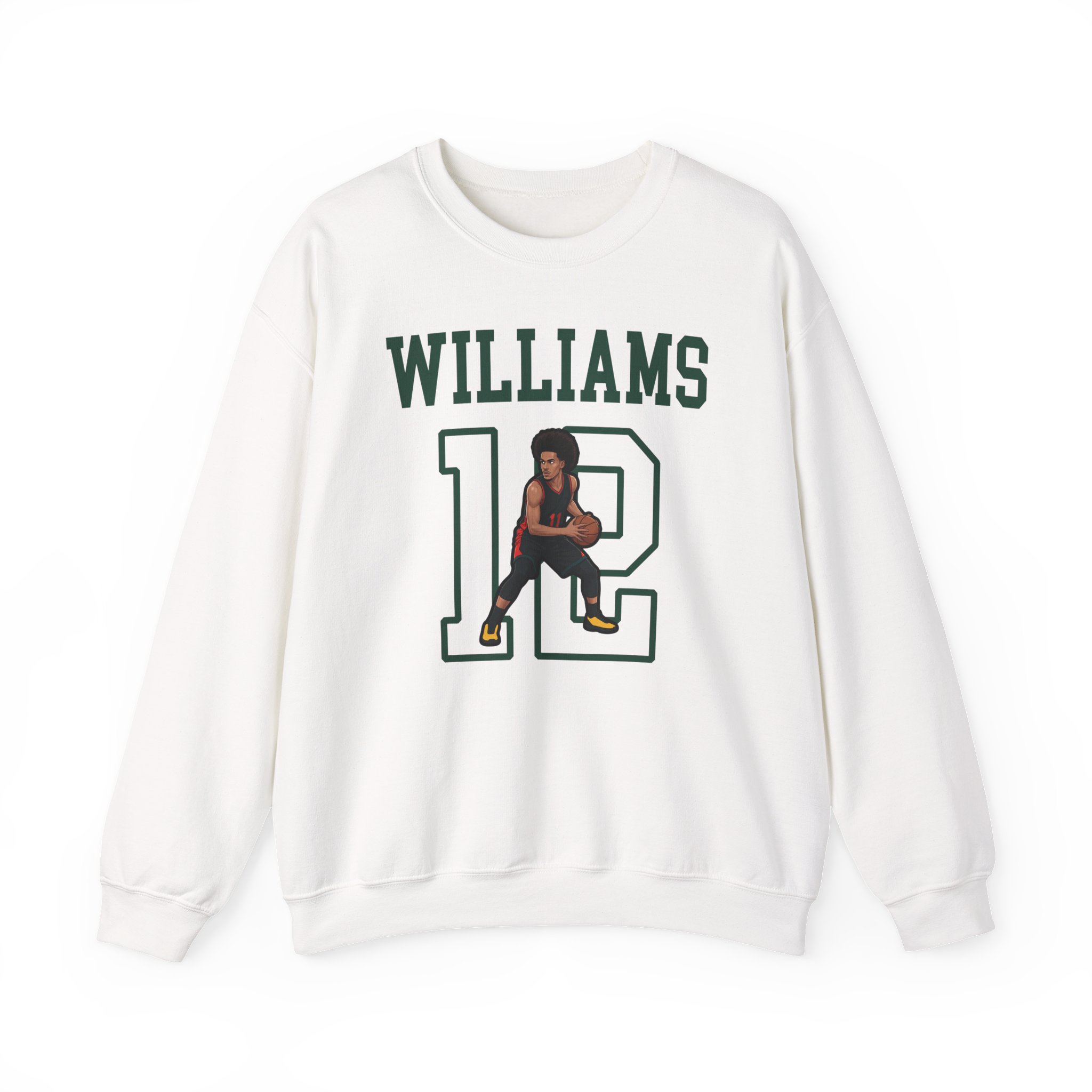 Crewneck Sweatshirt — character_shirsey in White