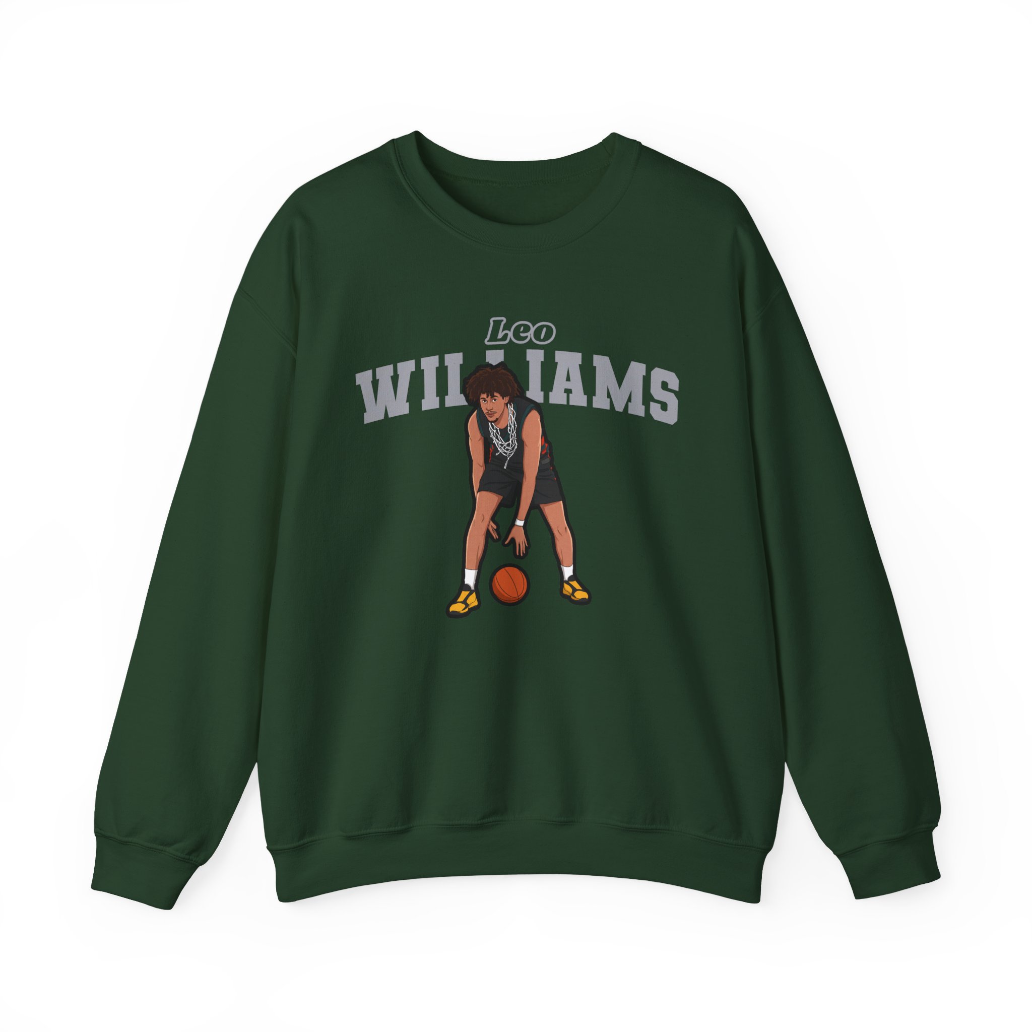 Crewneck Sweatshirt — character_name_arch in Green